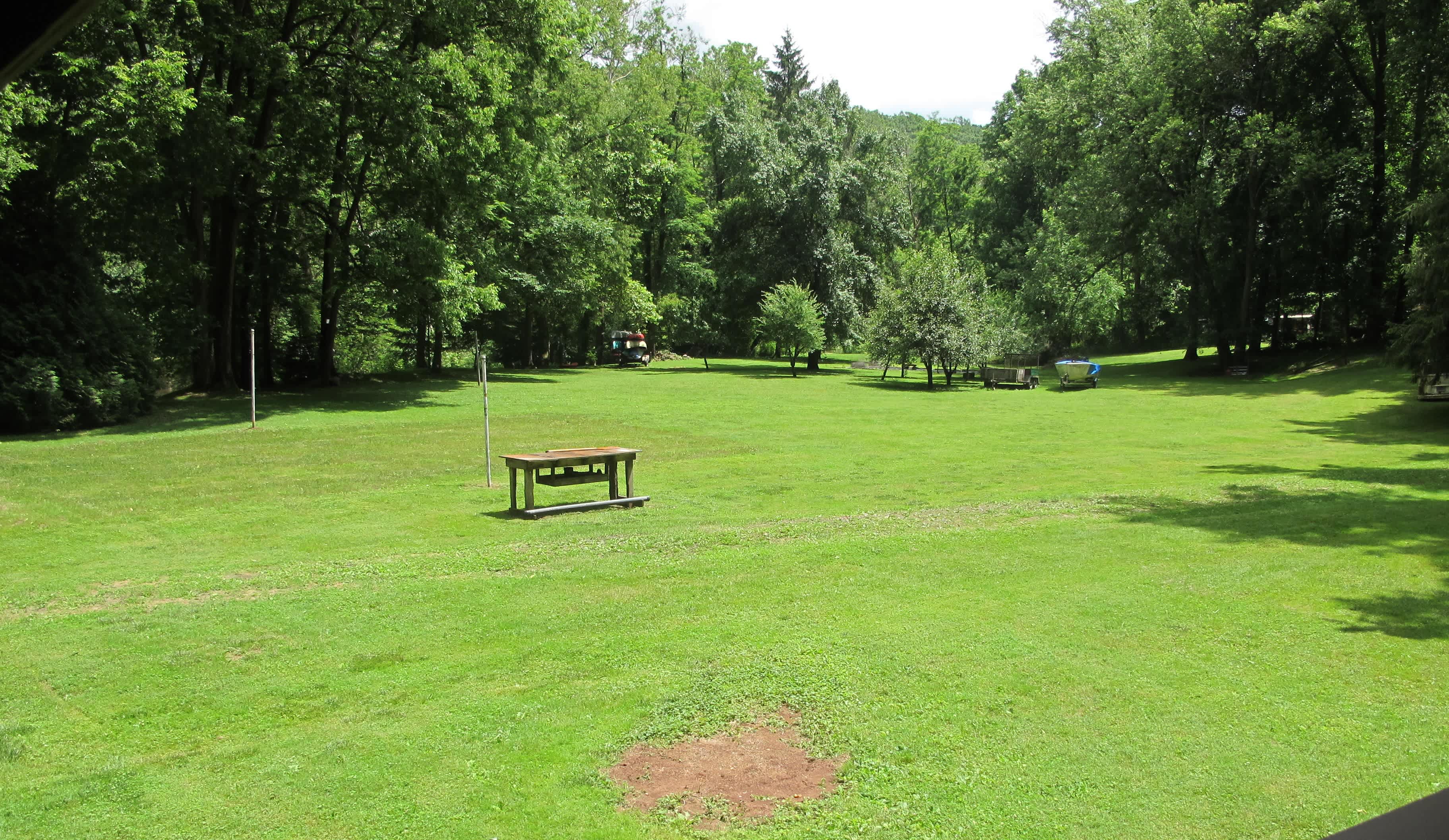 Plenty of space for yard games.