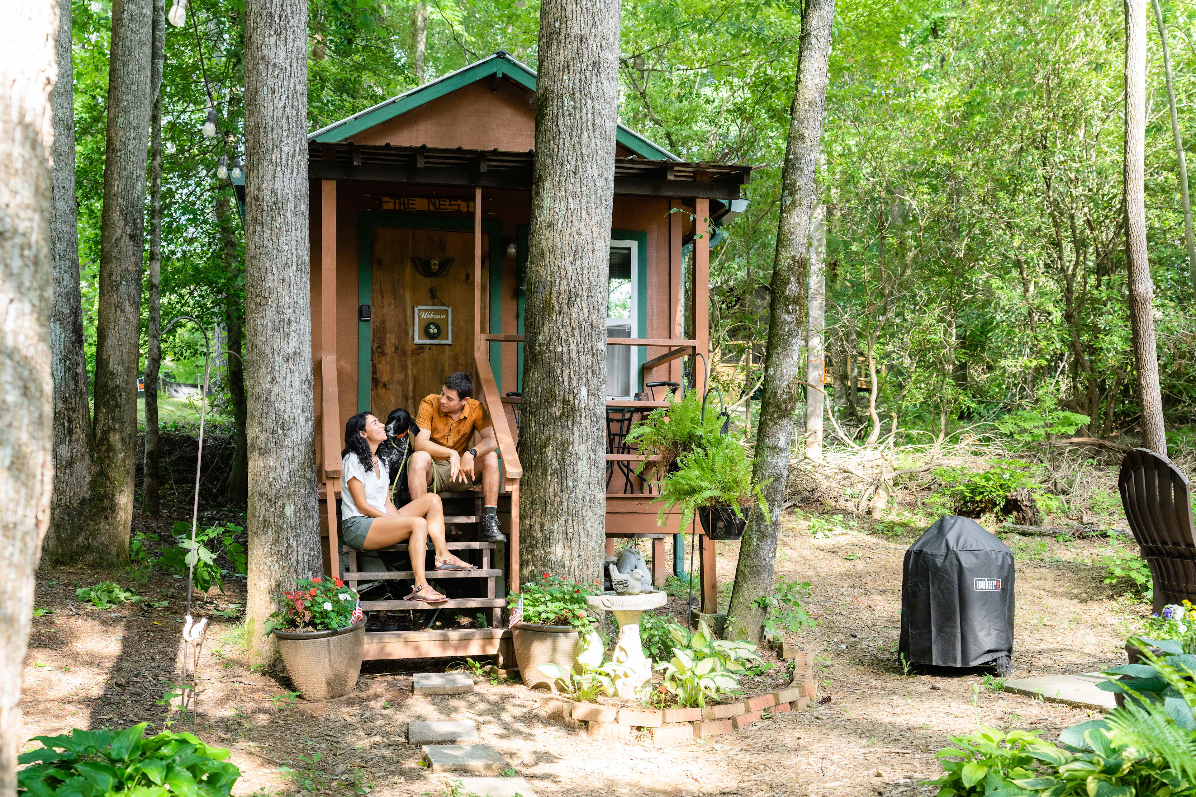 The Nest is equally as cute from outside