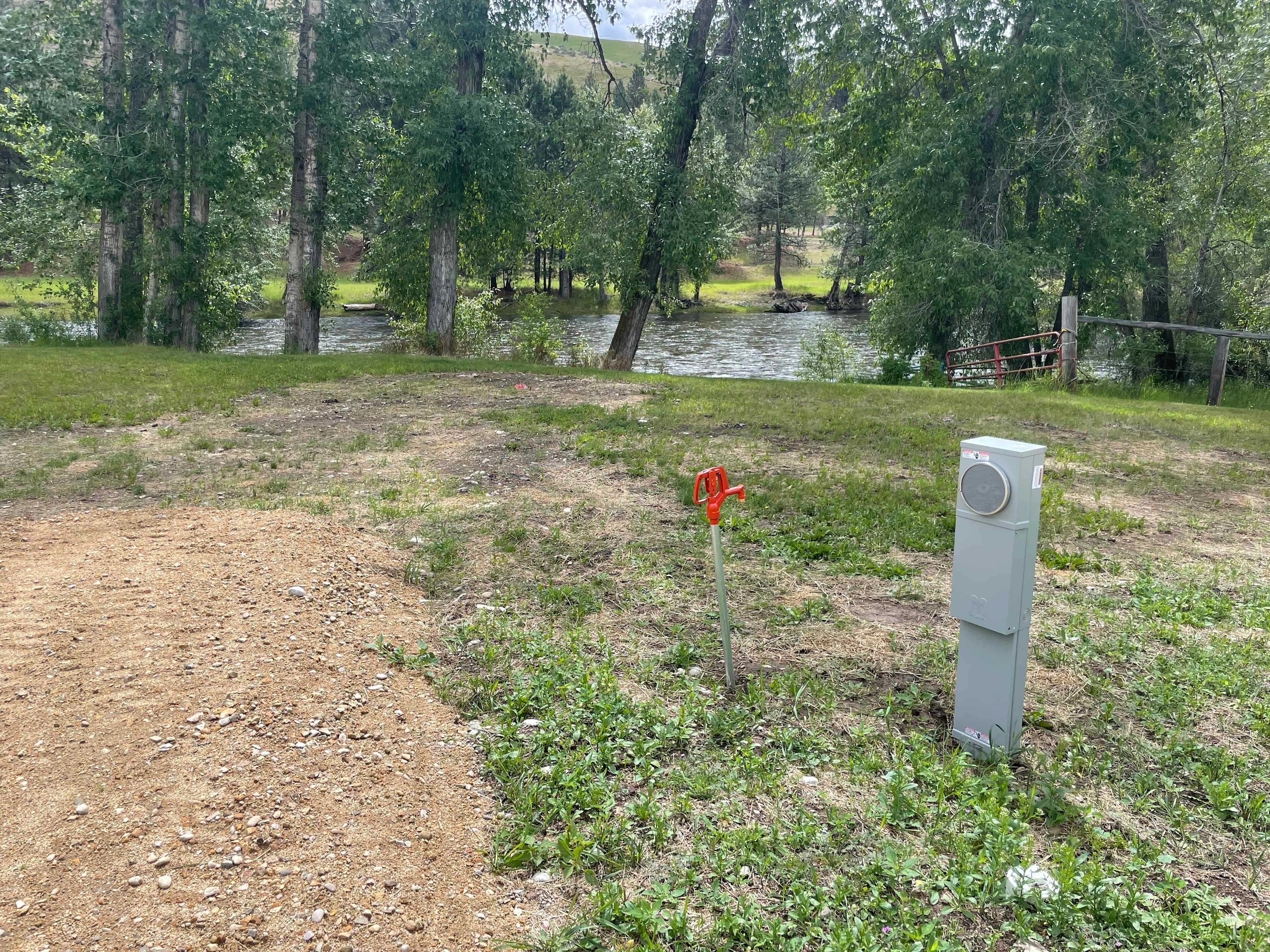 View of the river from site number 3. 