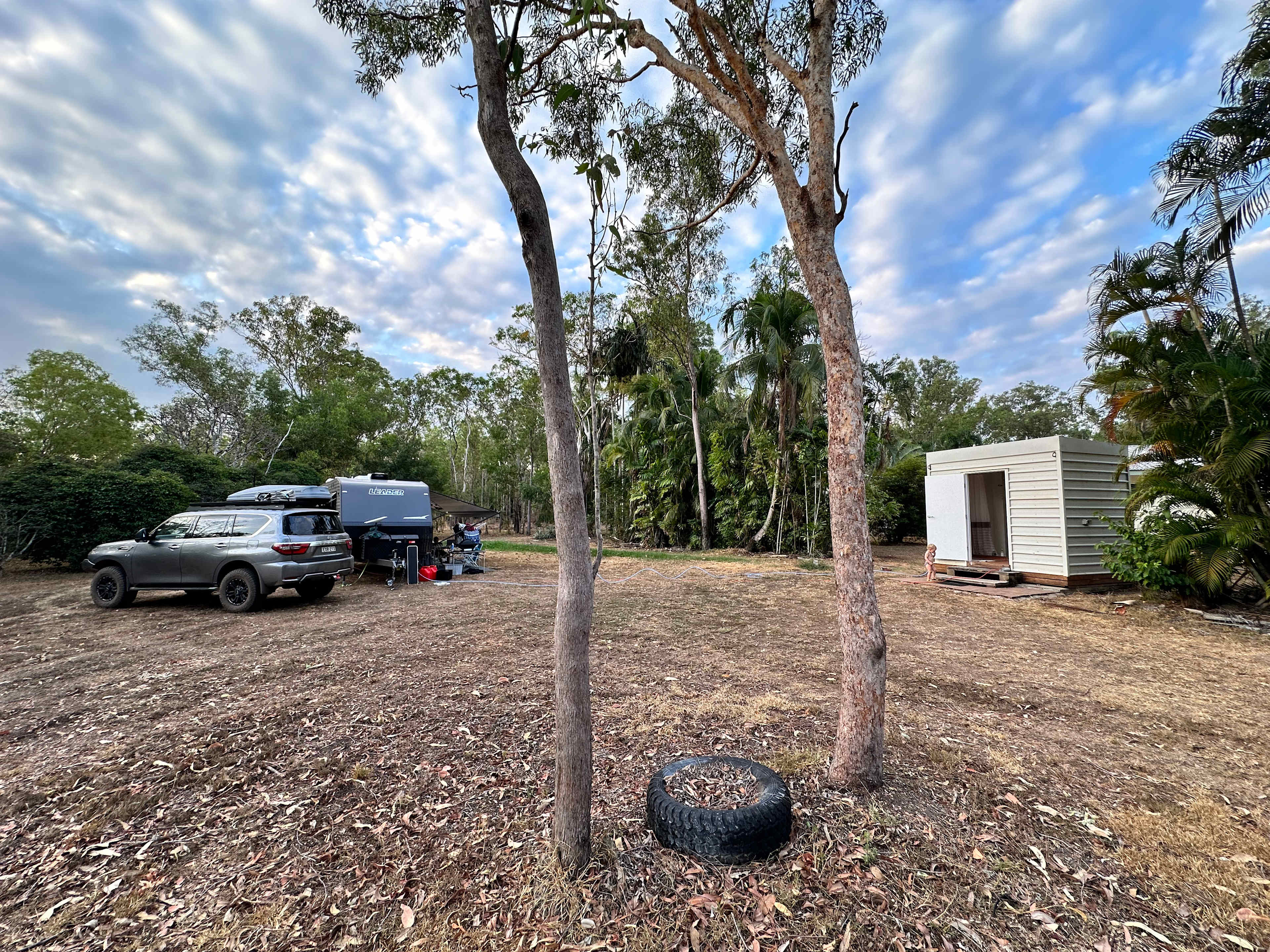 An example of a caravan and 4x4 set up.