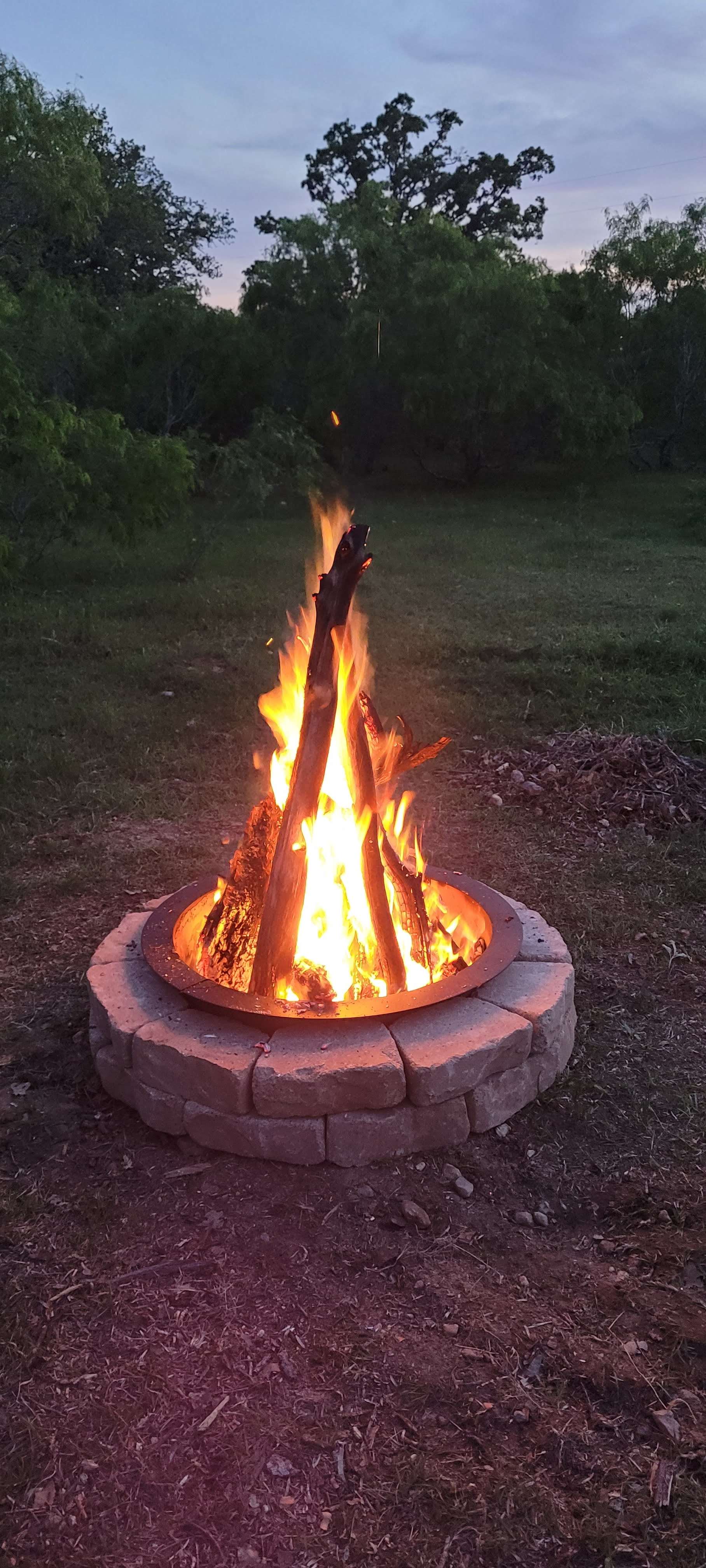 Only designated spot for campfire.