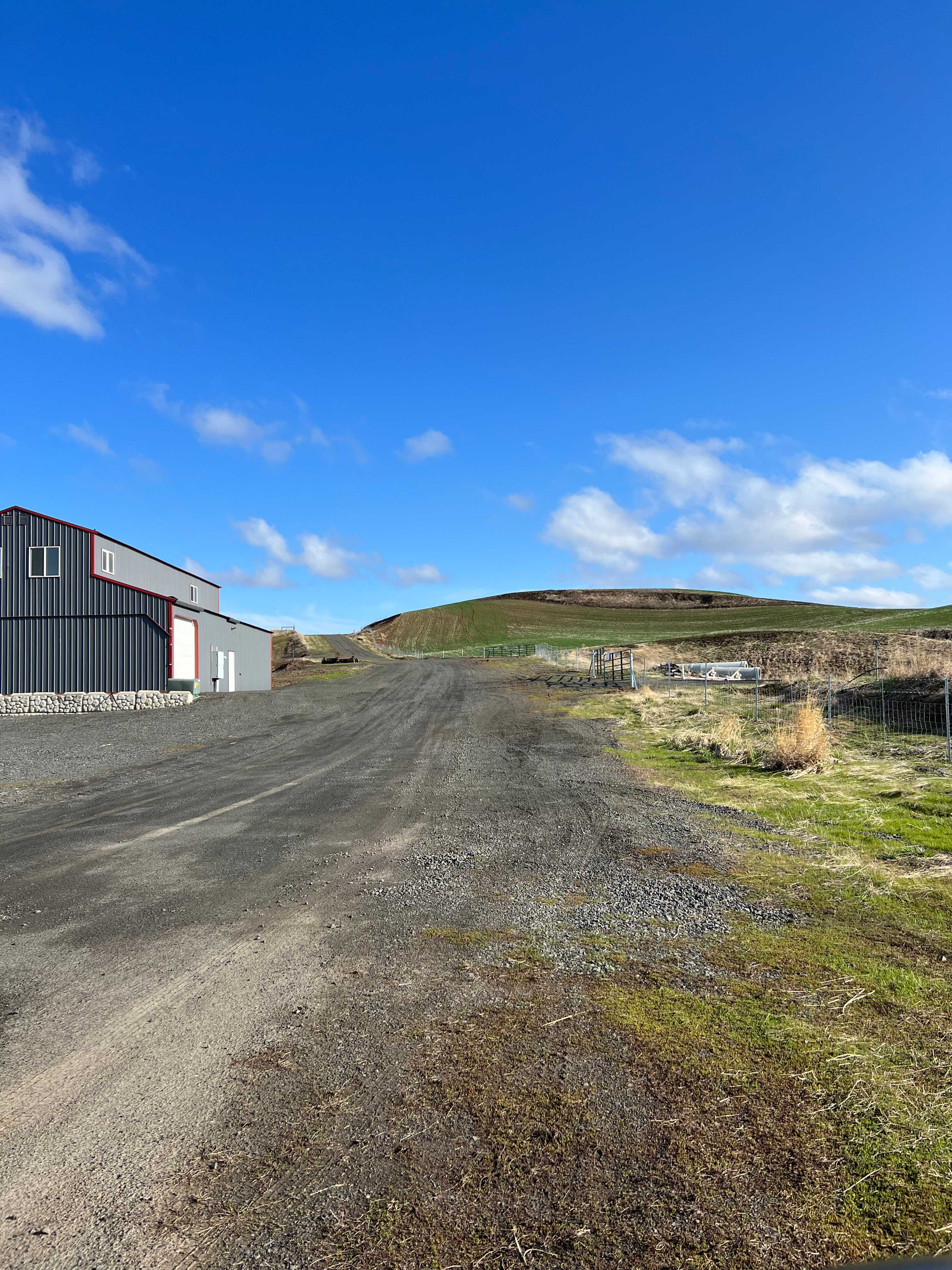 Driveway to spot: Go past grey shop and turn left