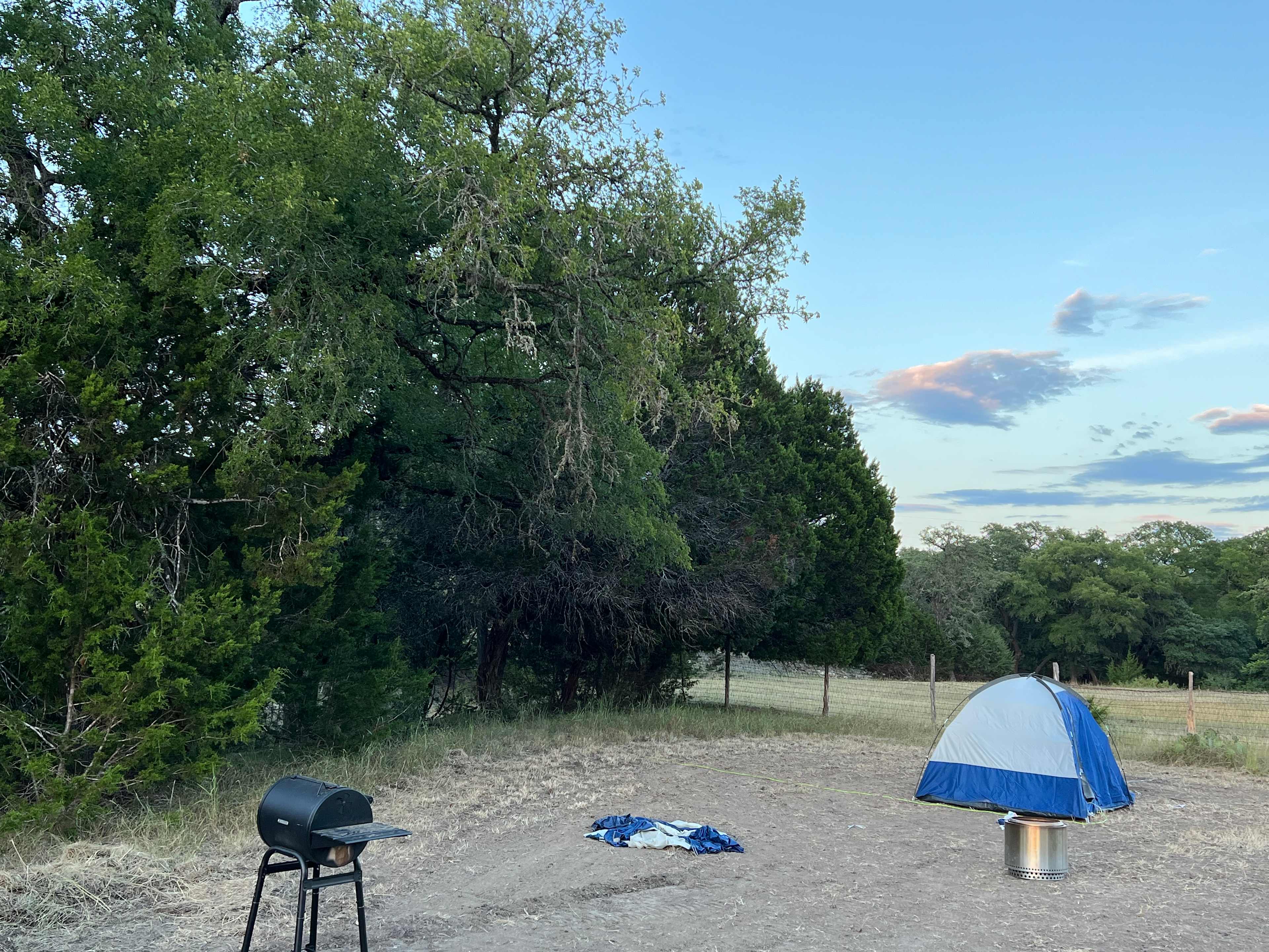 On-site Solo Stove, BBQ, and power available to site.