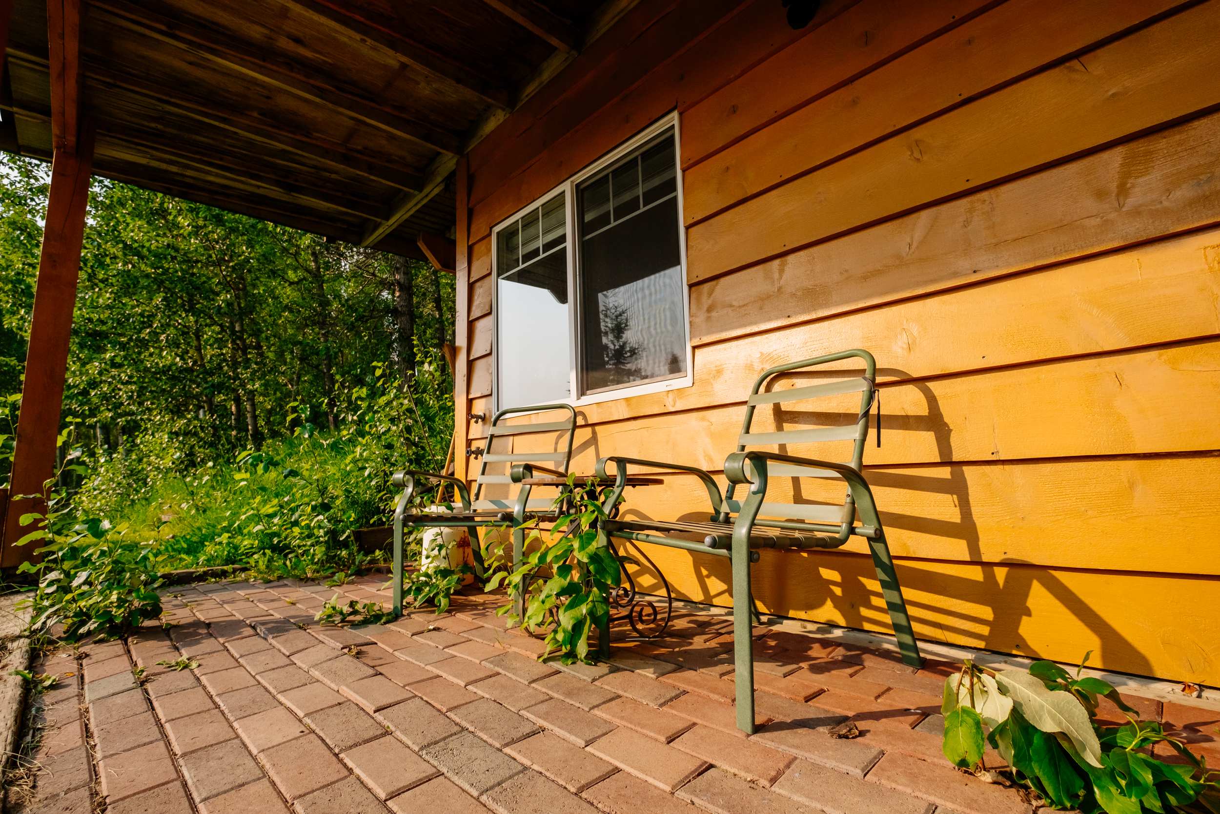 Front patio of lower suite.