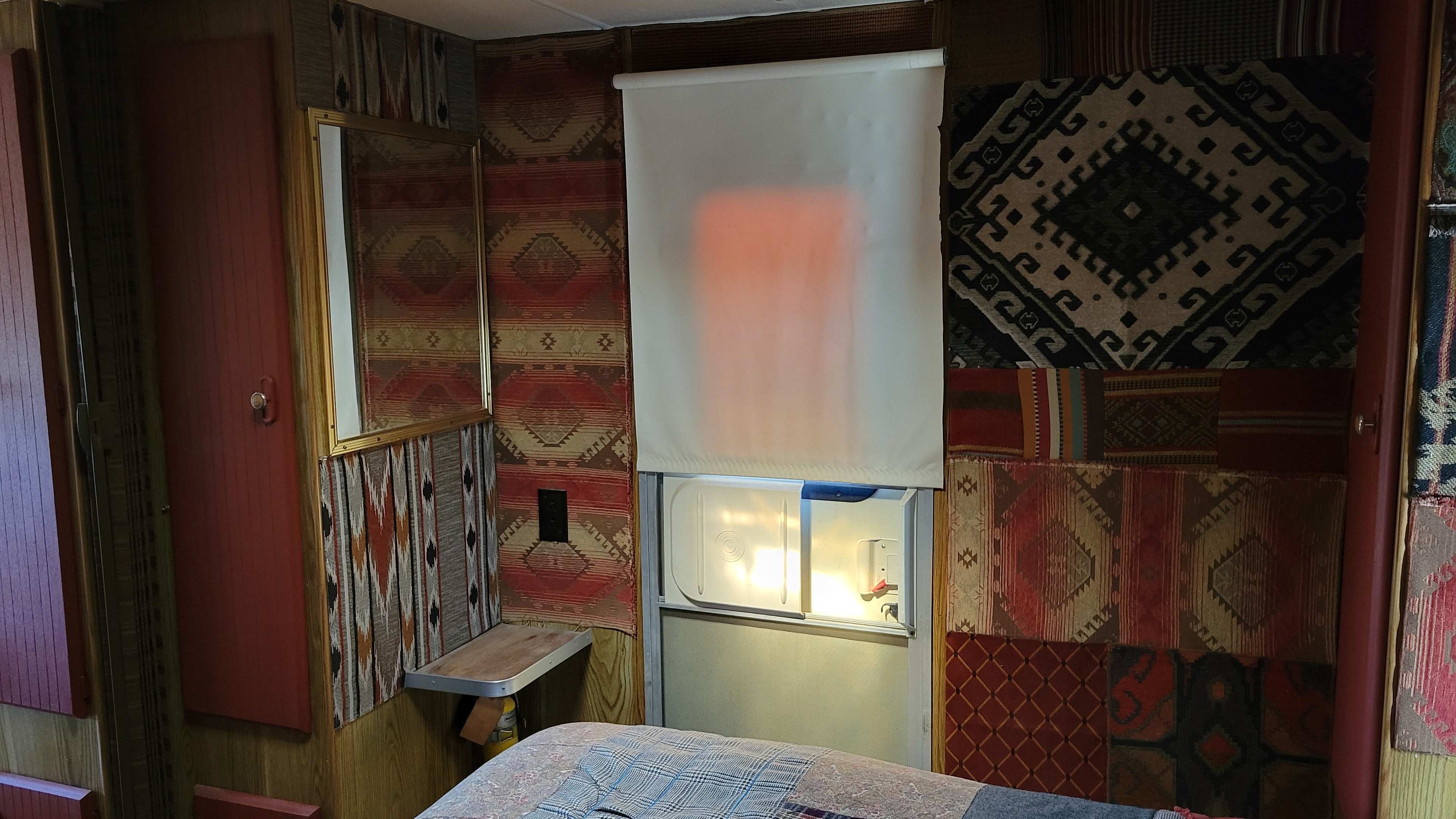 Back door in bedroom area