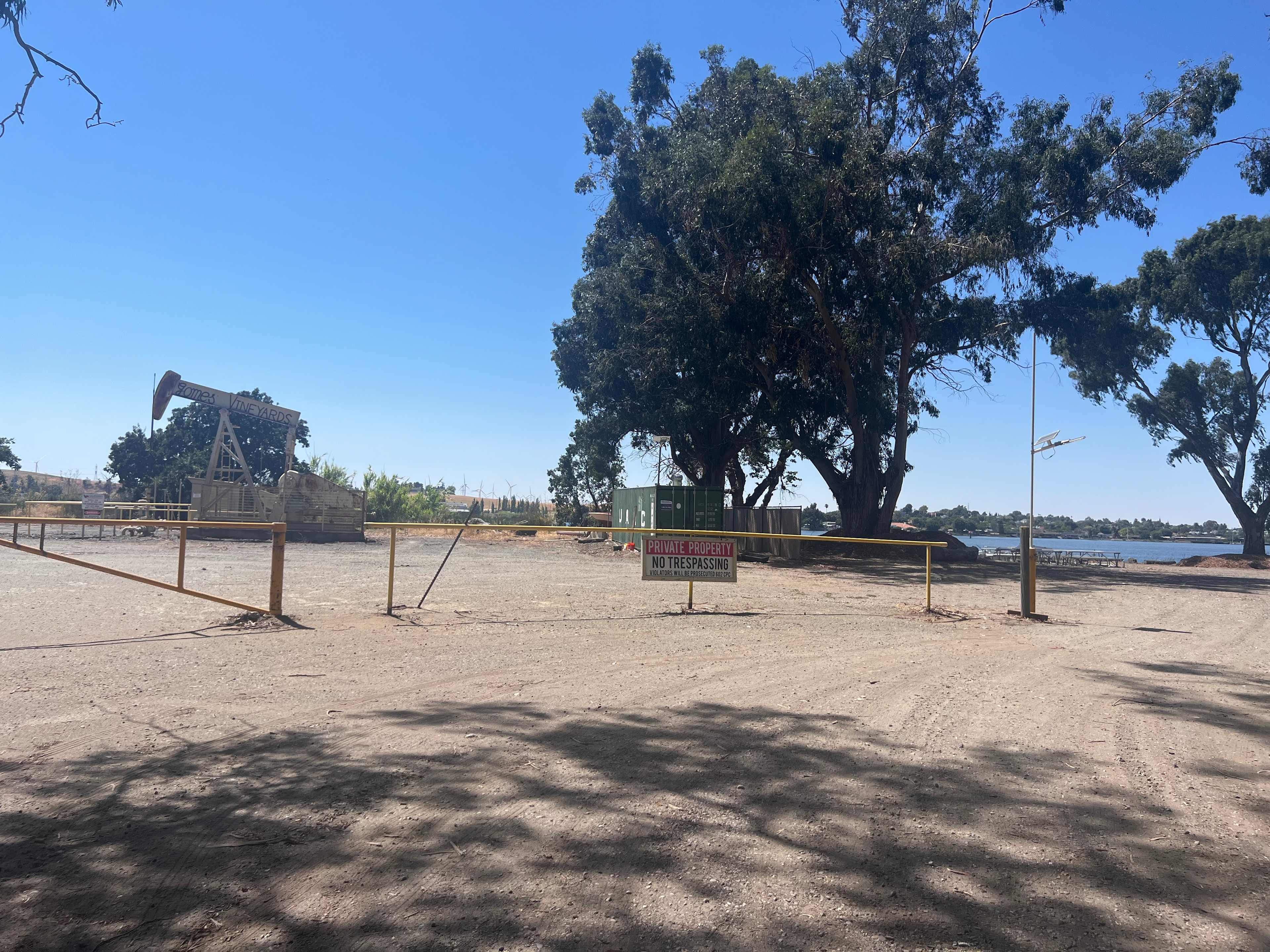 Veer right for entrance to property