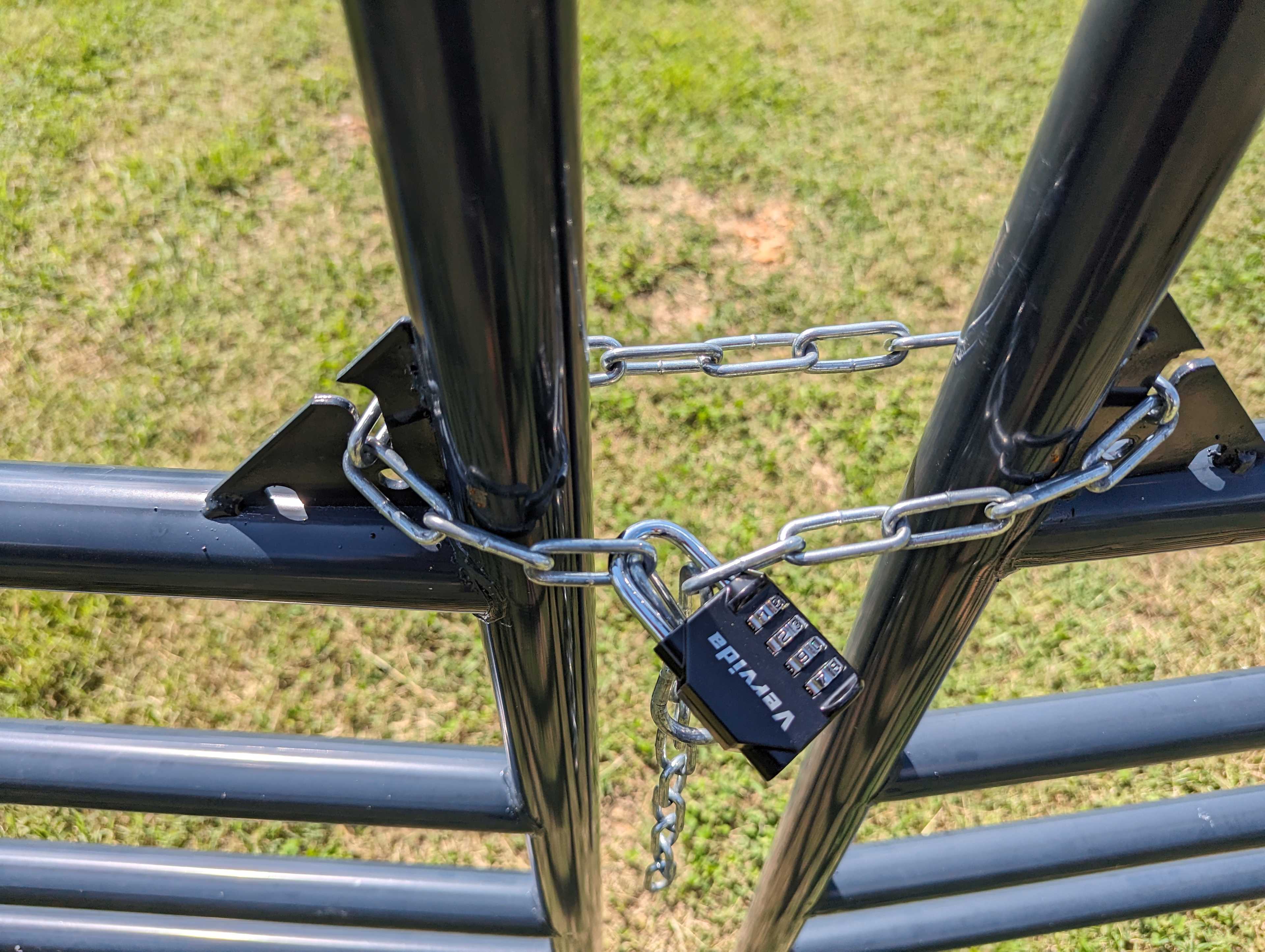 Combination lock for easy access anytime, self serve.