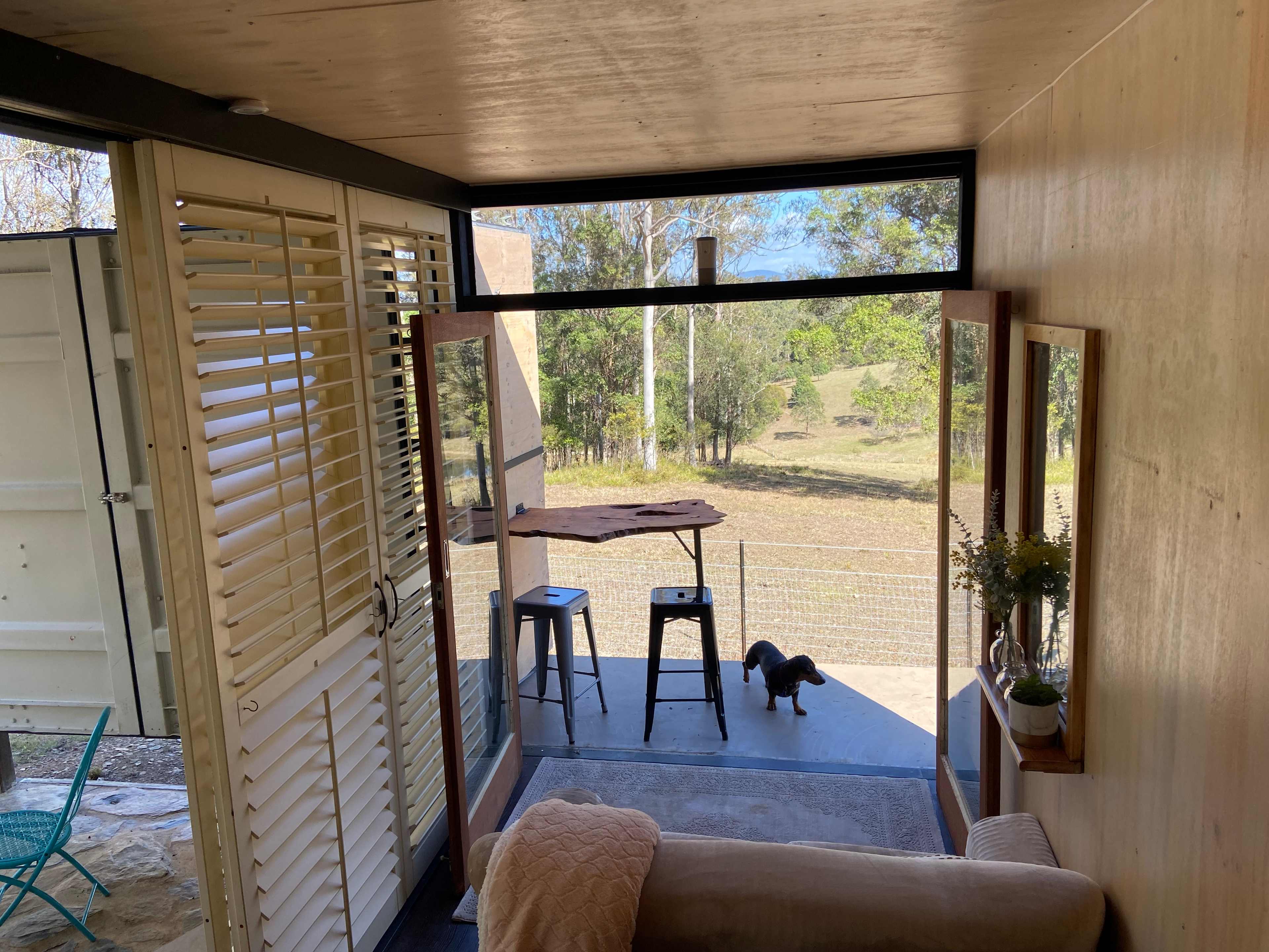 View from loft bed. 