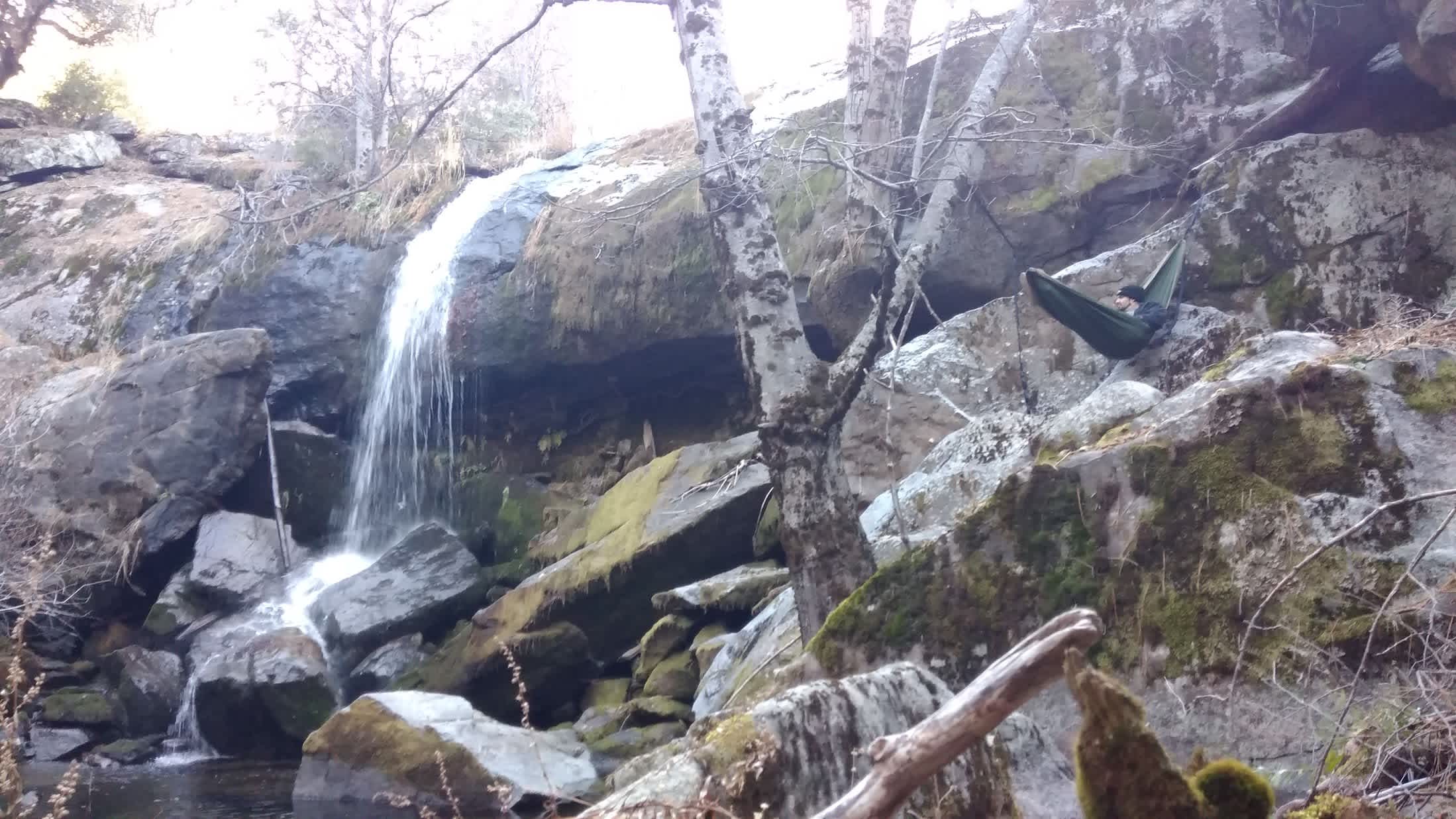 Hidden waterfall somewhere on property