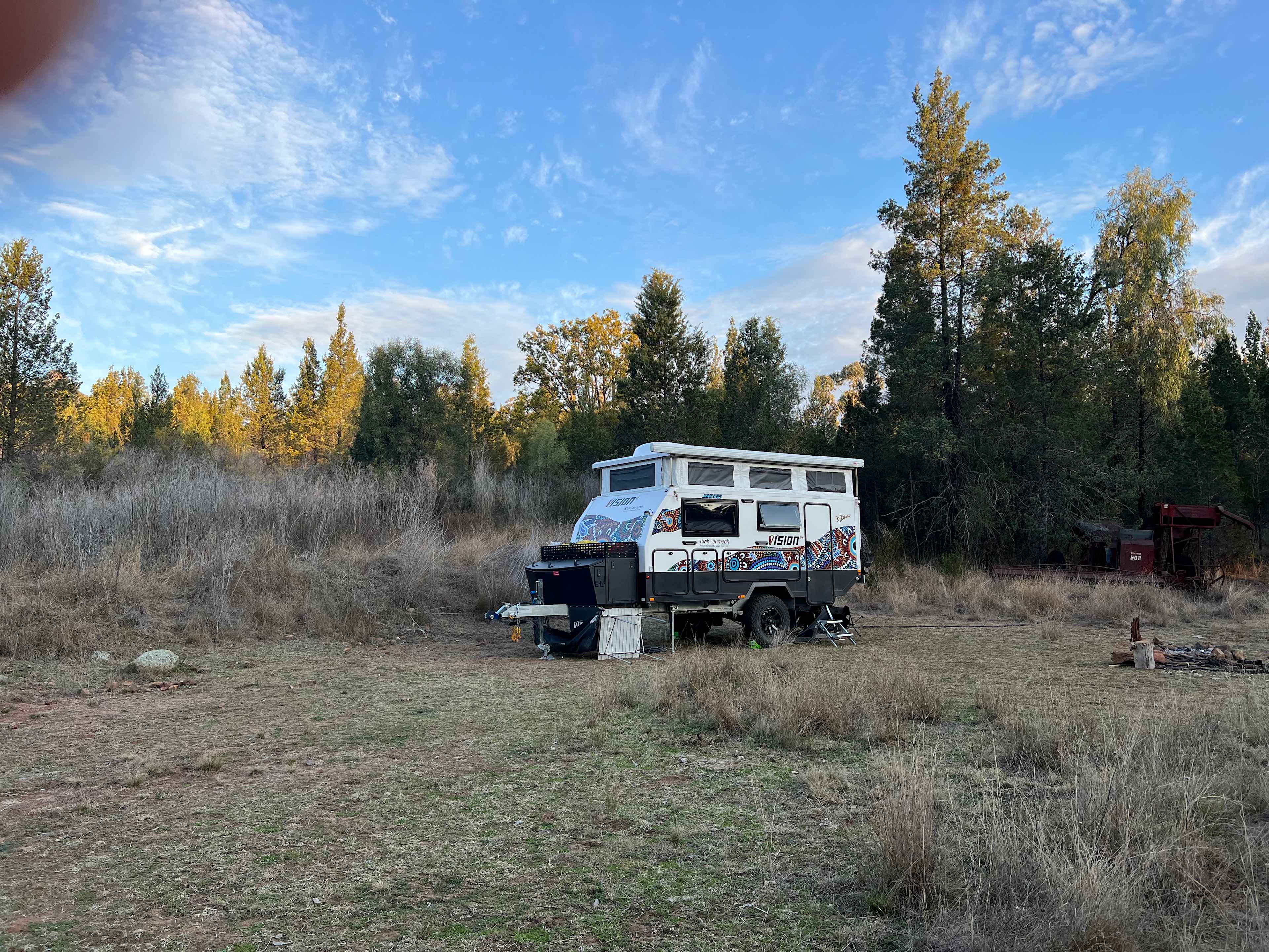 This was campsite 2. Further in away from the road. 