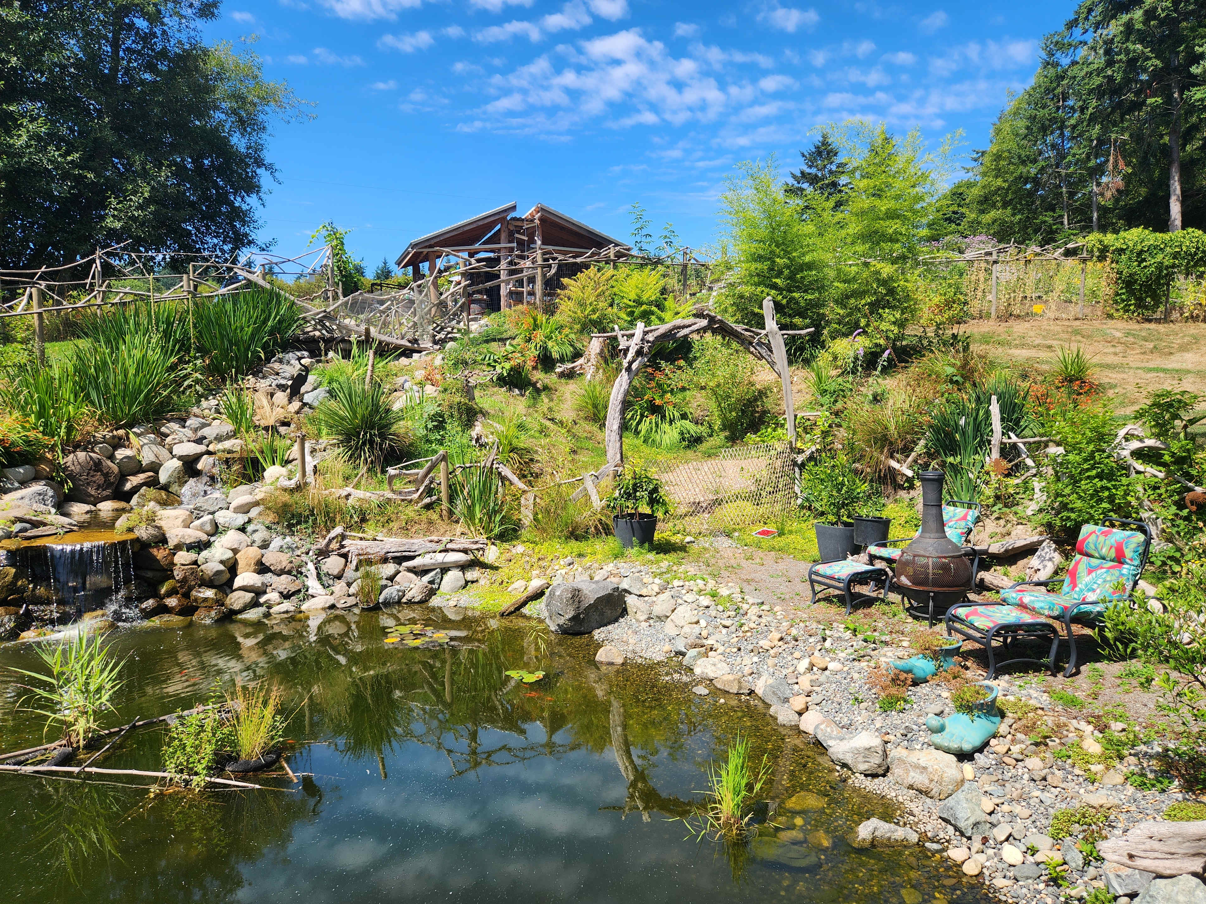 Soak up the view while enjoying a warm, outdoor shower
