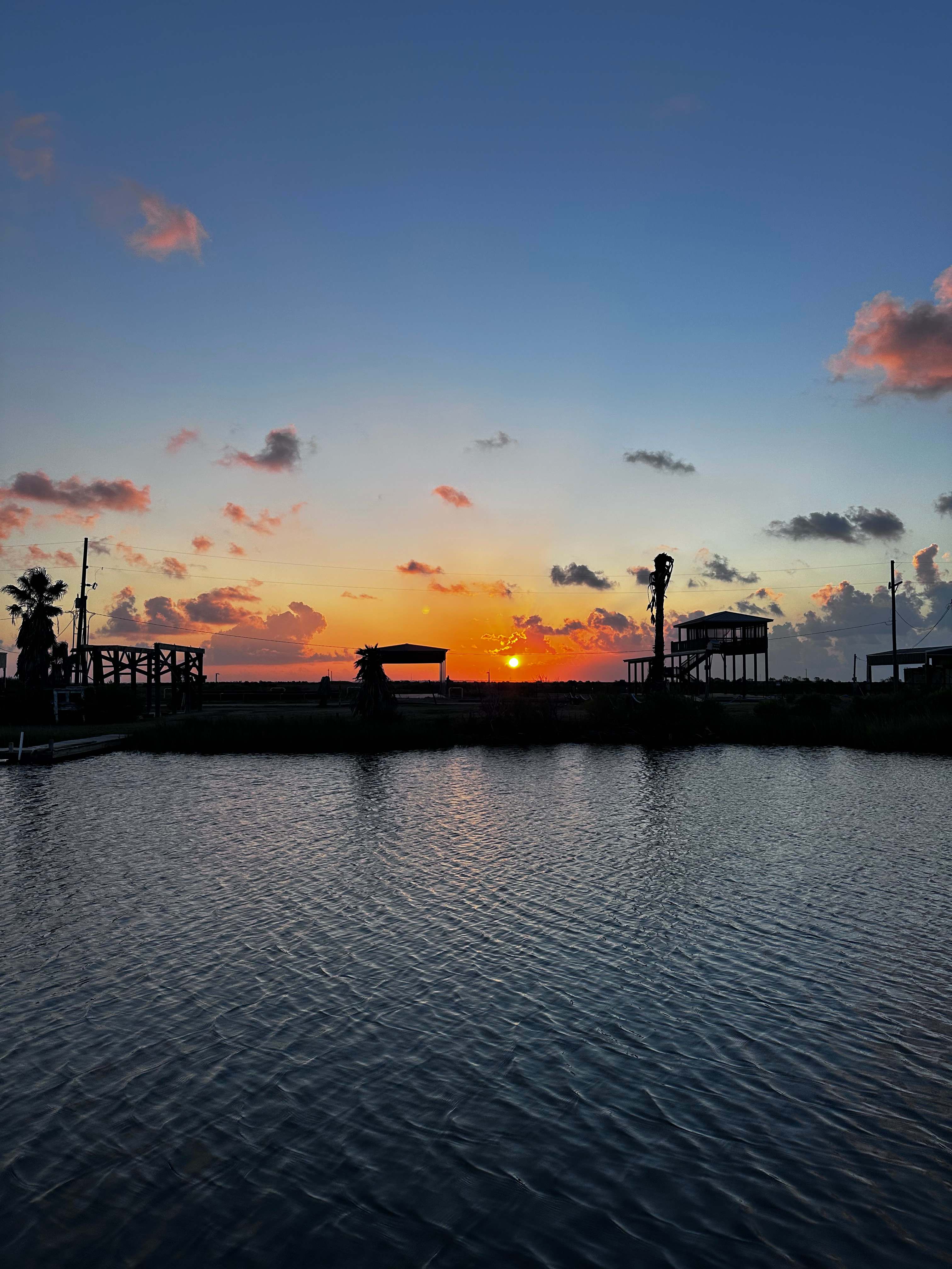 Sunrise from the site