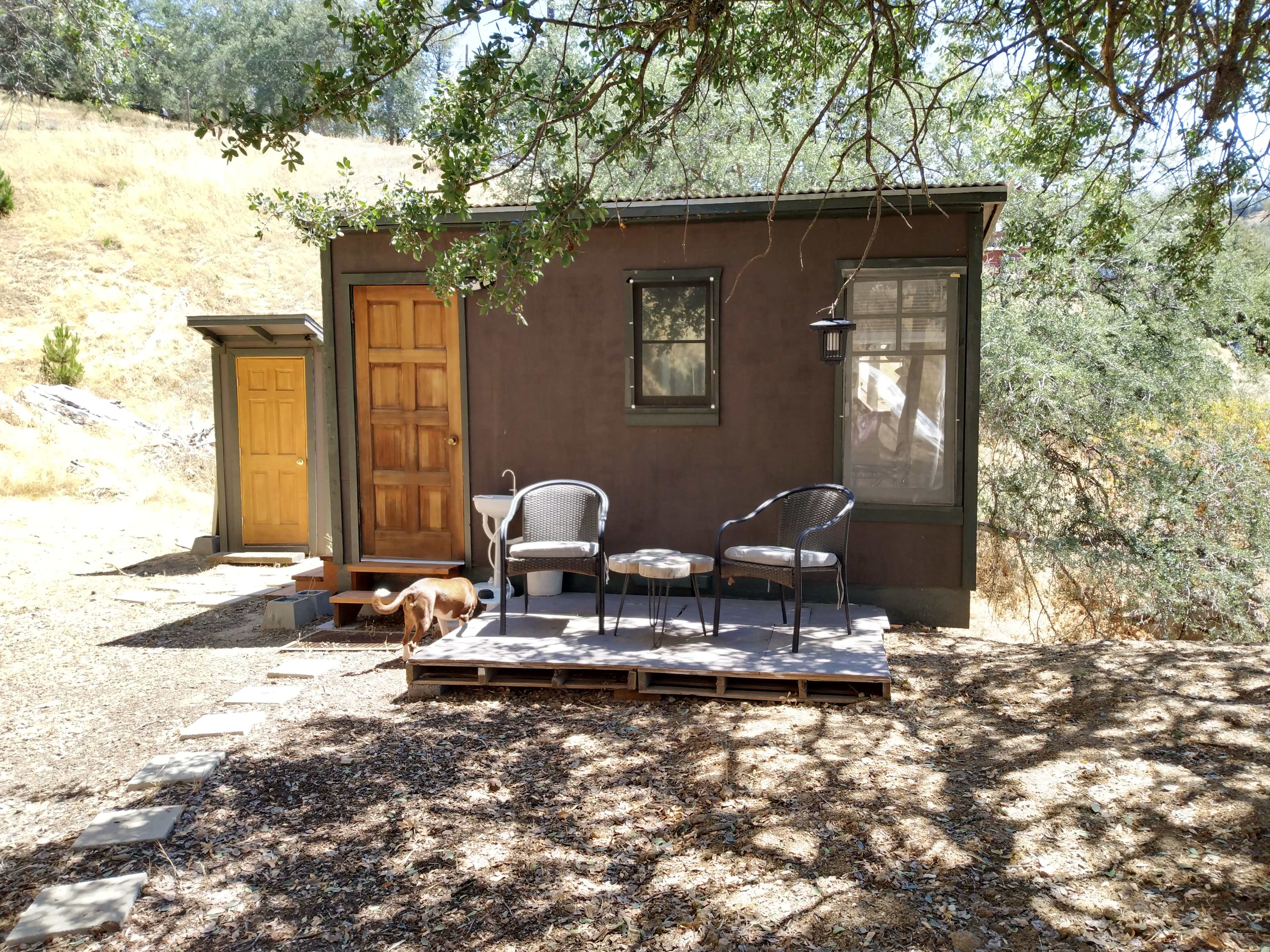 long view, outhouse to the left