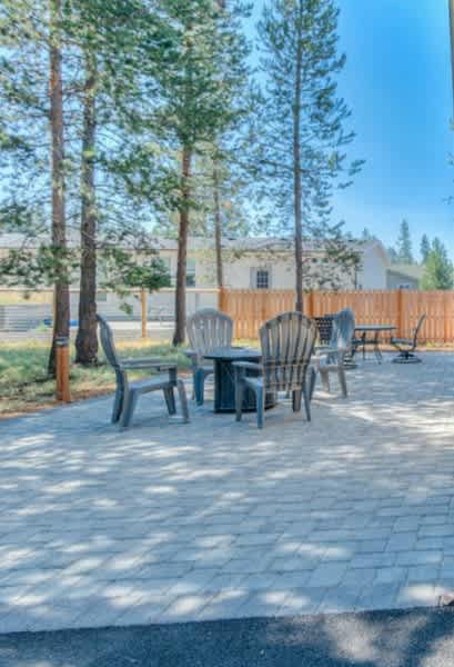 patio available to eat, relax on