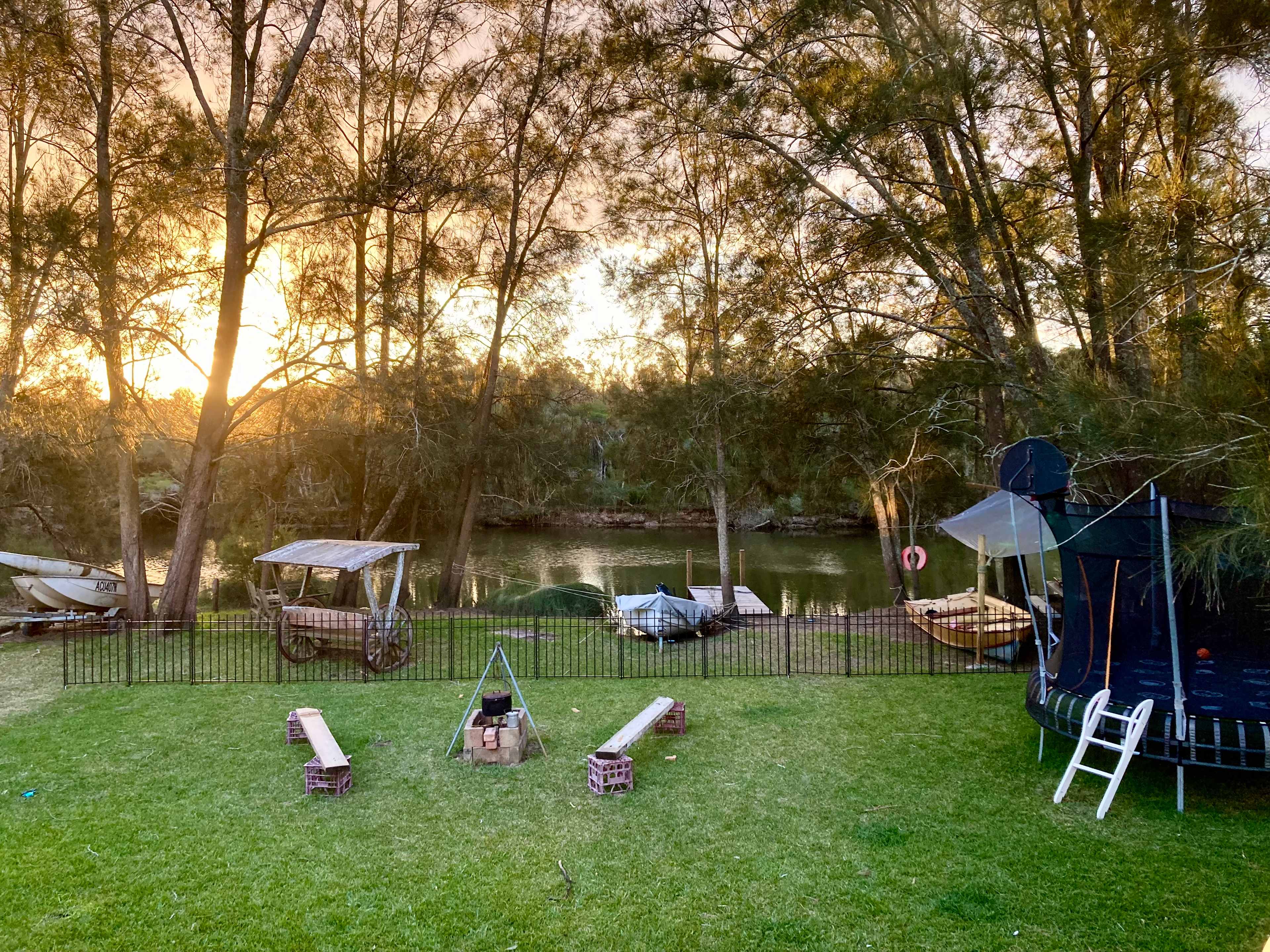View from the back deck of the house