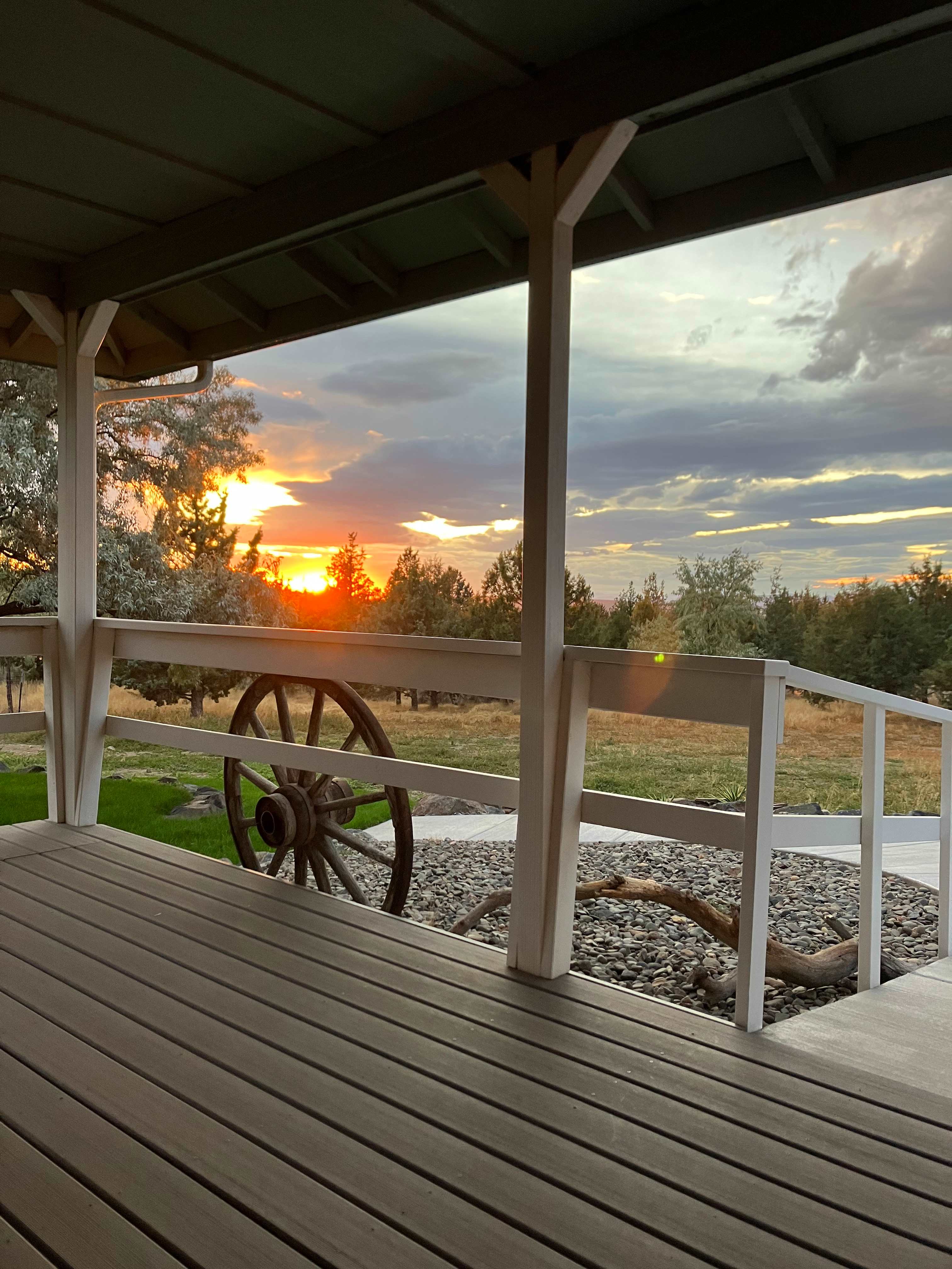 Sunset from Nate’s deck