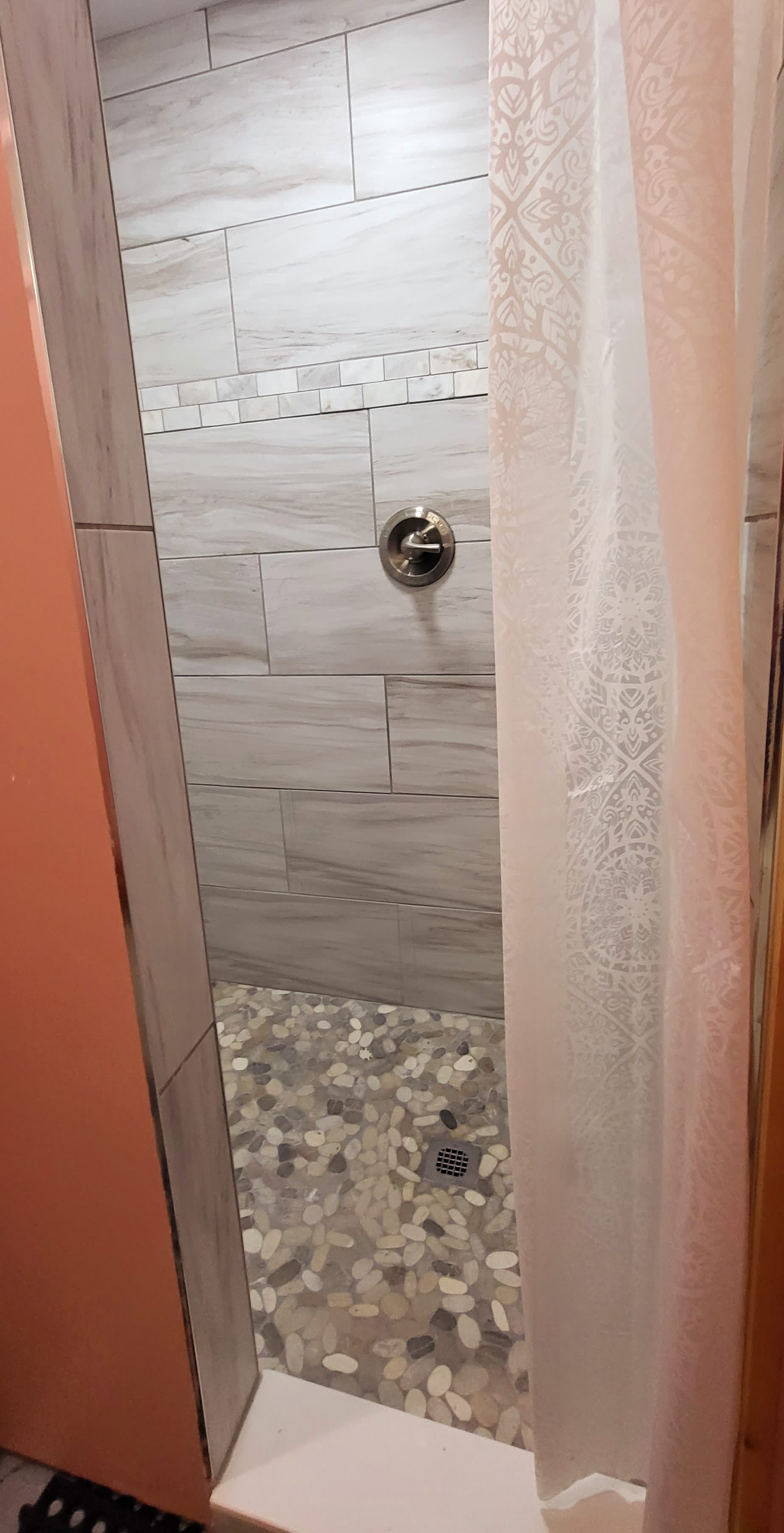 Shower is nicer than mine at home!
