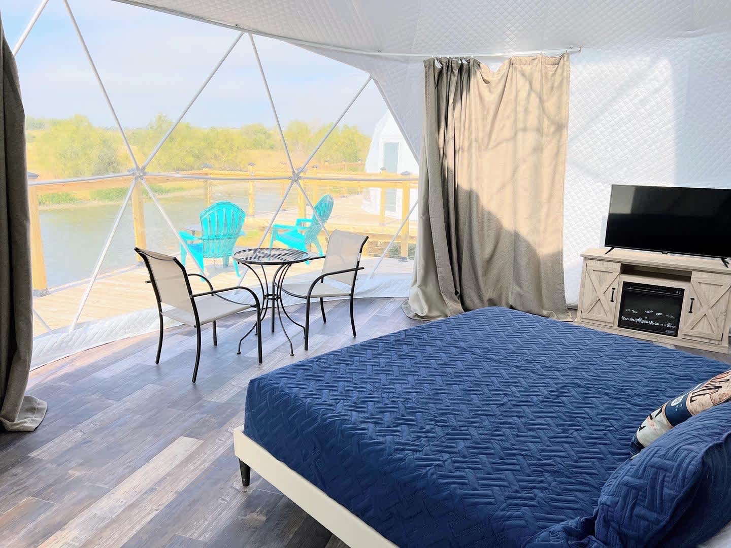 Enjoy gorgeous view from king size bed