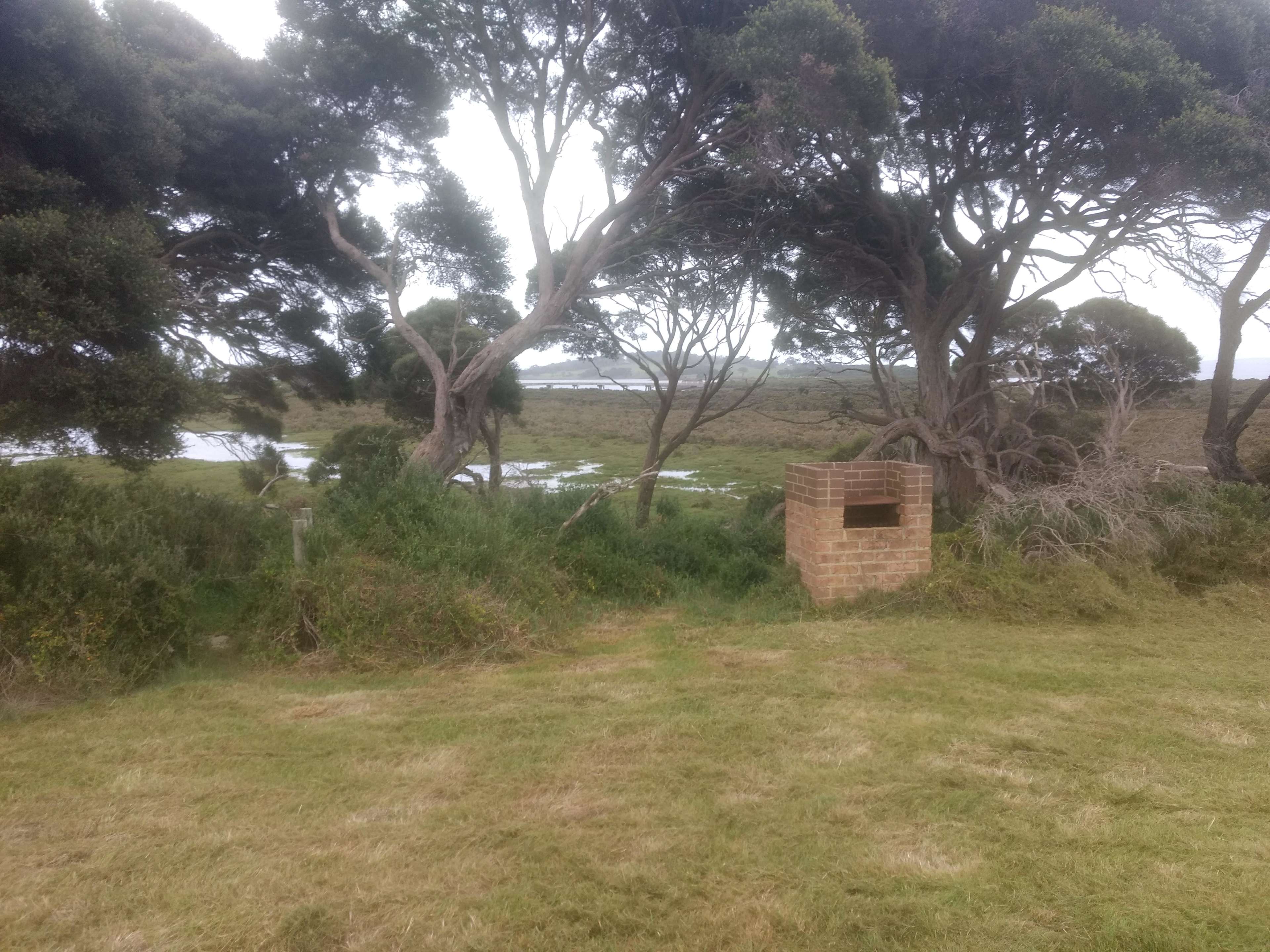 Campsite - View to Wetlands & Churchill Island