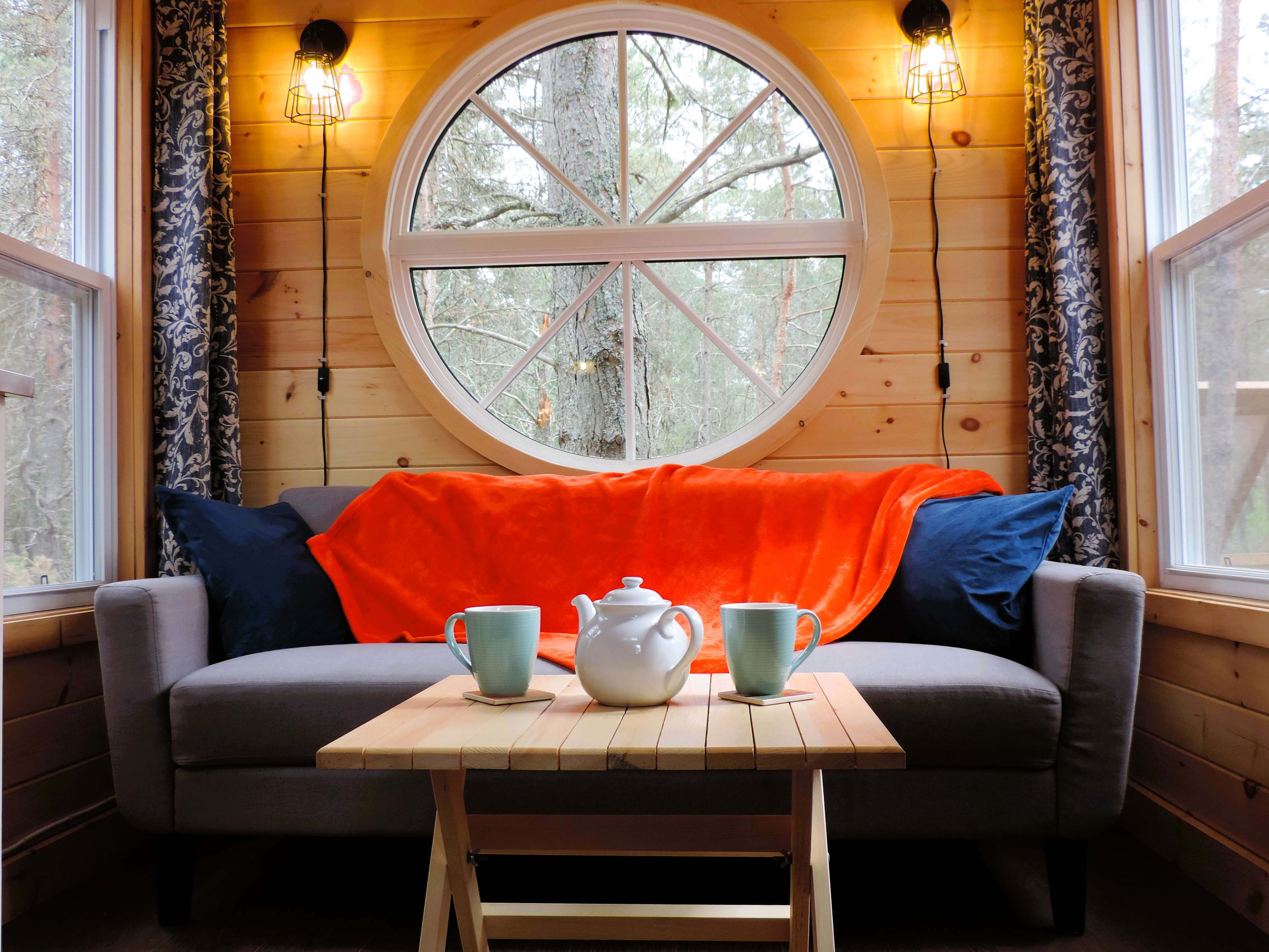 Living Area  - With Window Views of the Forest and Wildlife