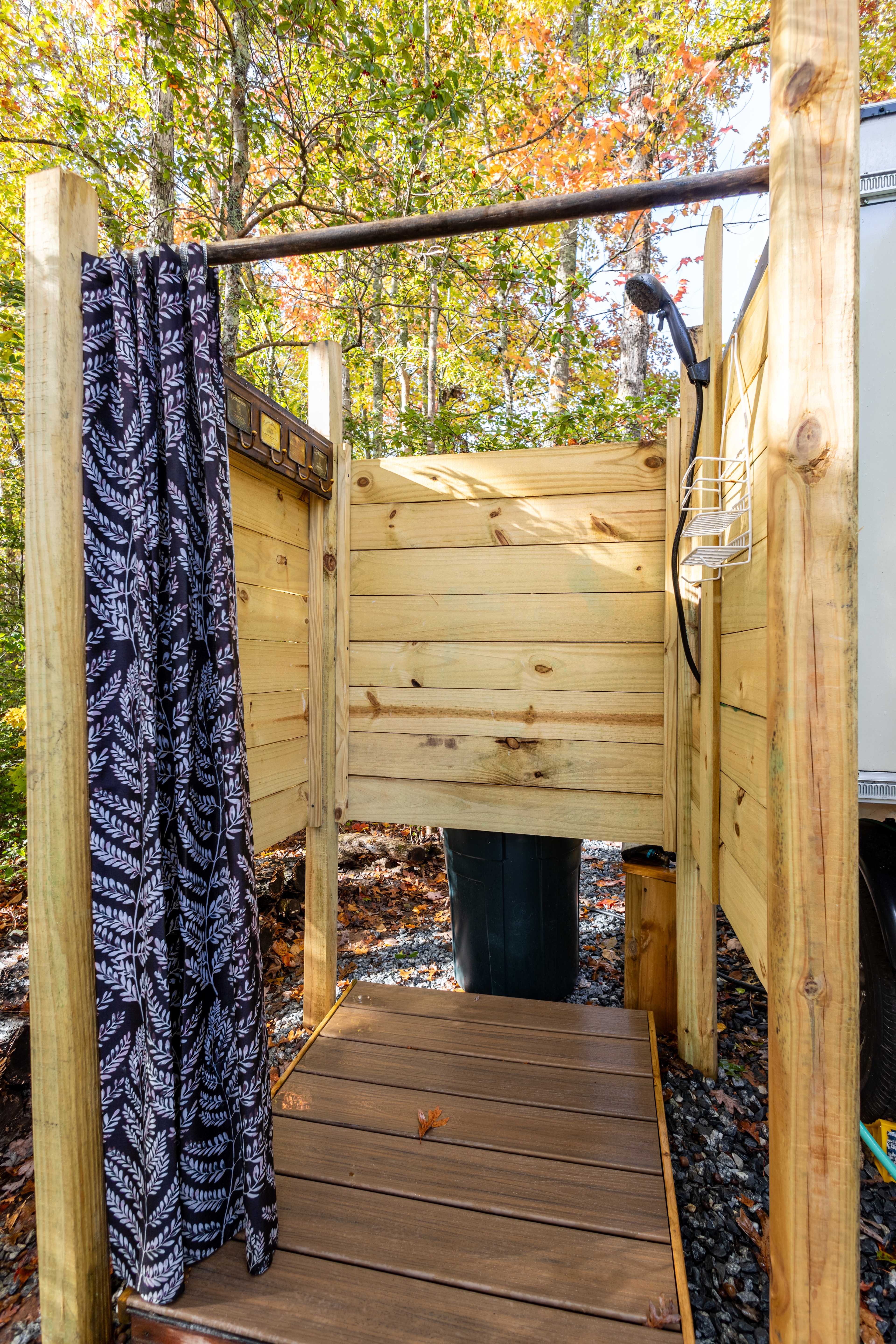 Awesome outdoor shower.