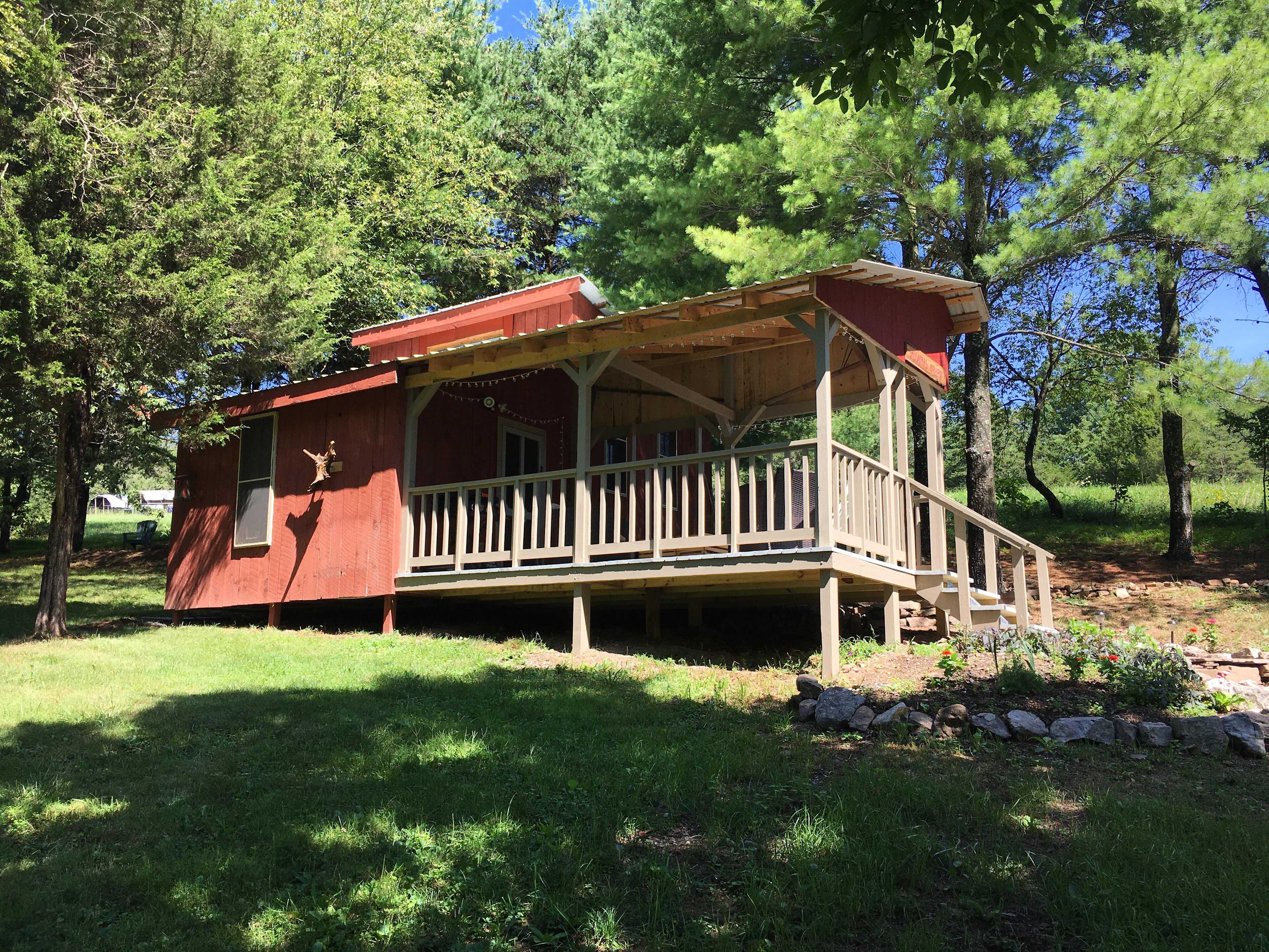 Front of the cabin.