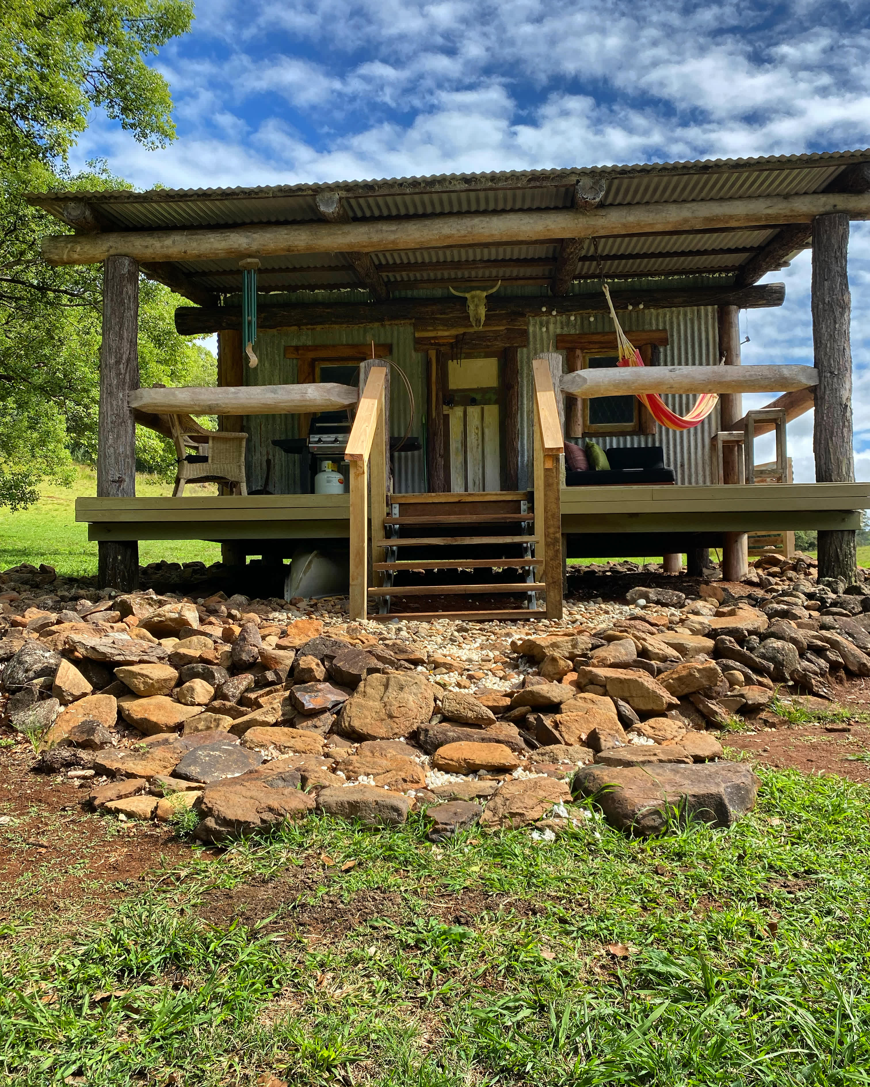 New stairs for Barachi thanks to our talented son - ready to be enjoyed by our guests! 
