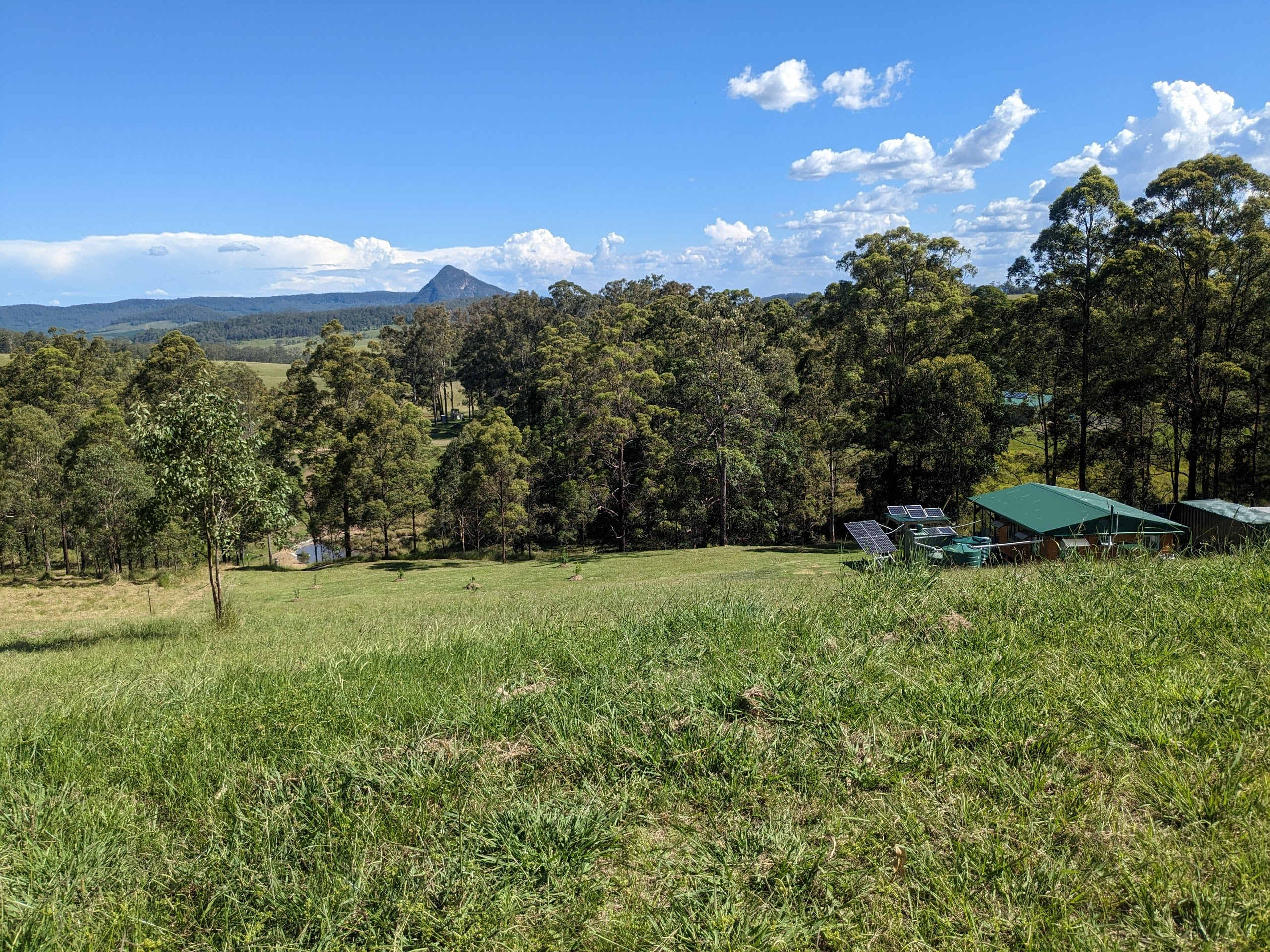 view from the camping site