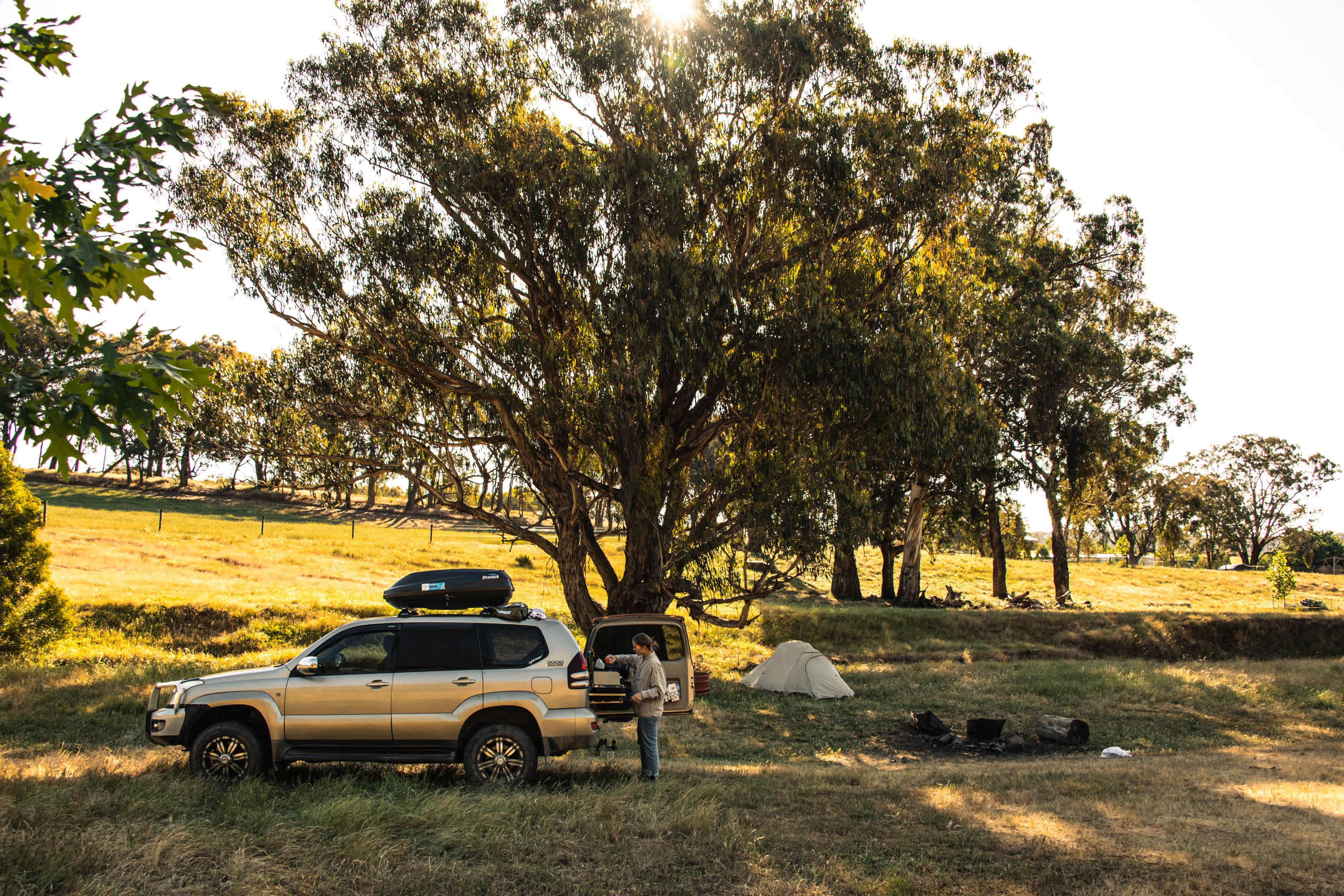 Creek camp is perfect to pitch a tent or sleep in your camper!