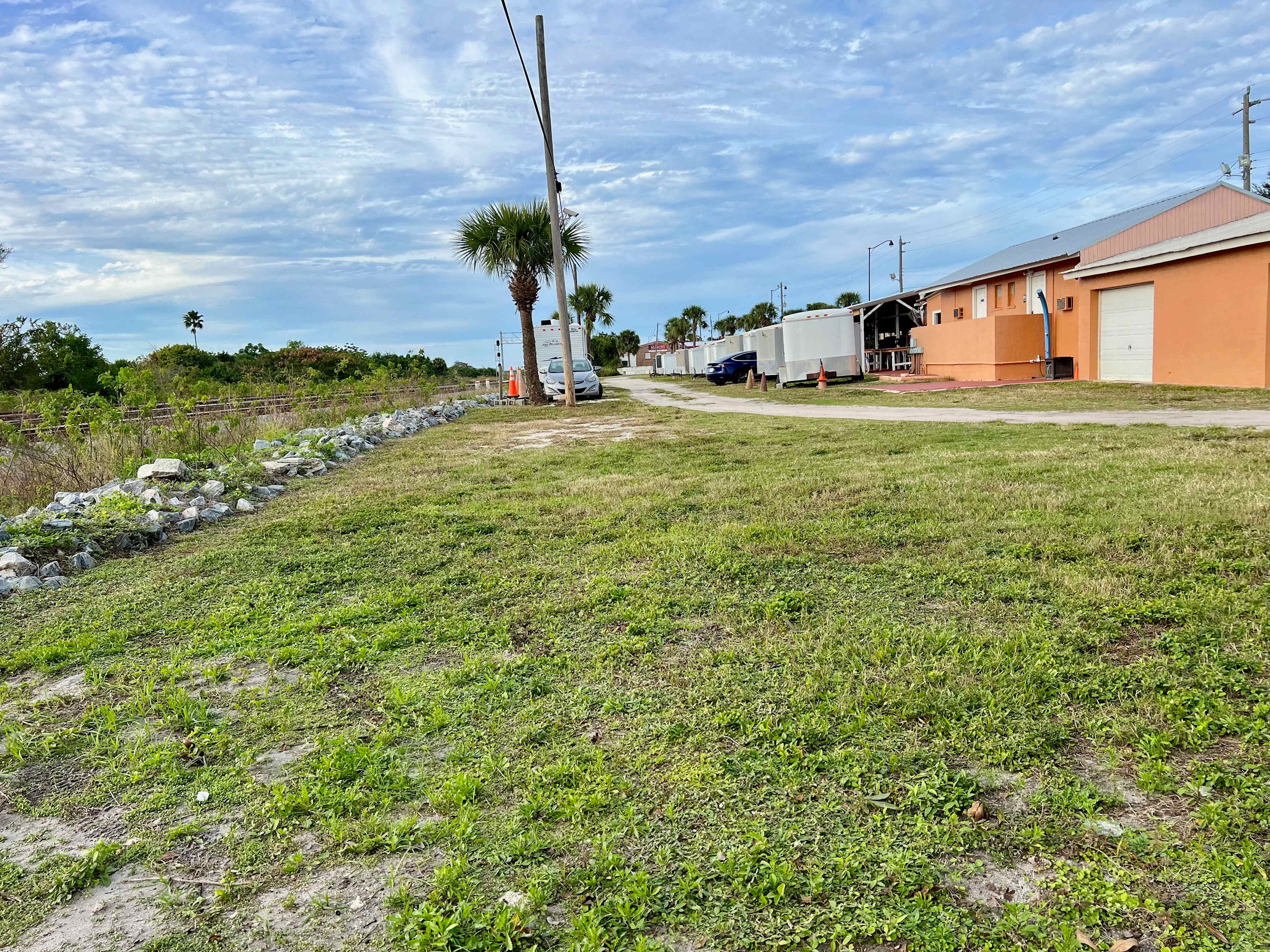 located in Southwest corner of property