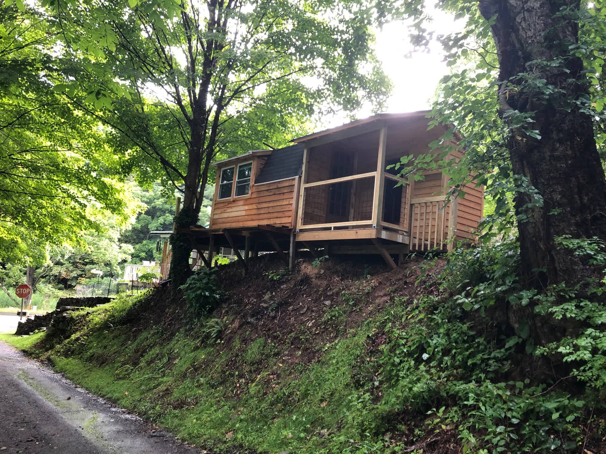 View of the back deck