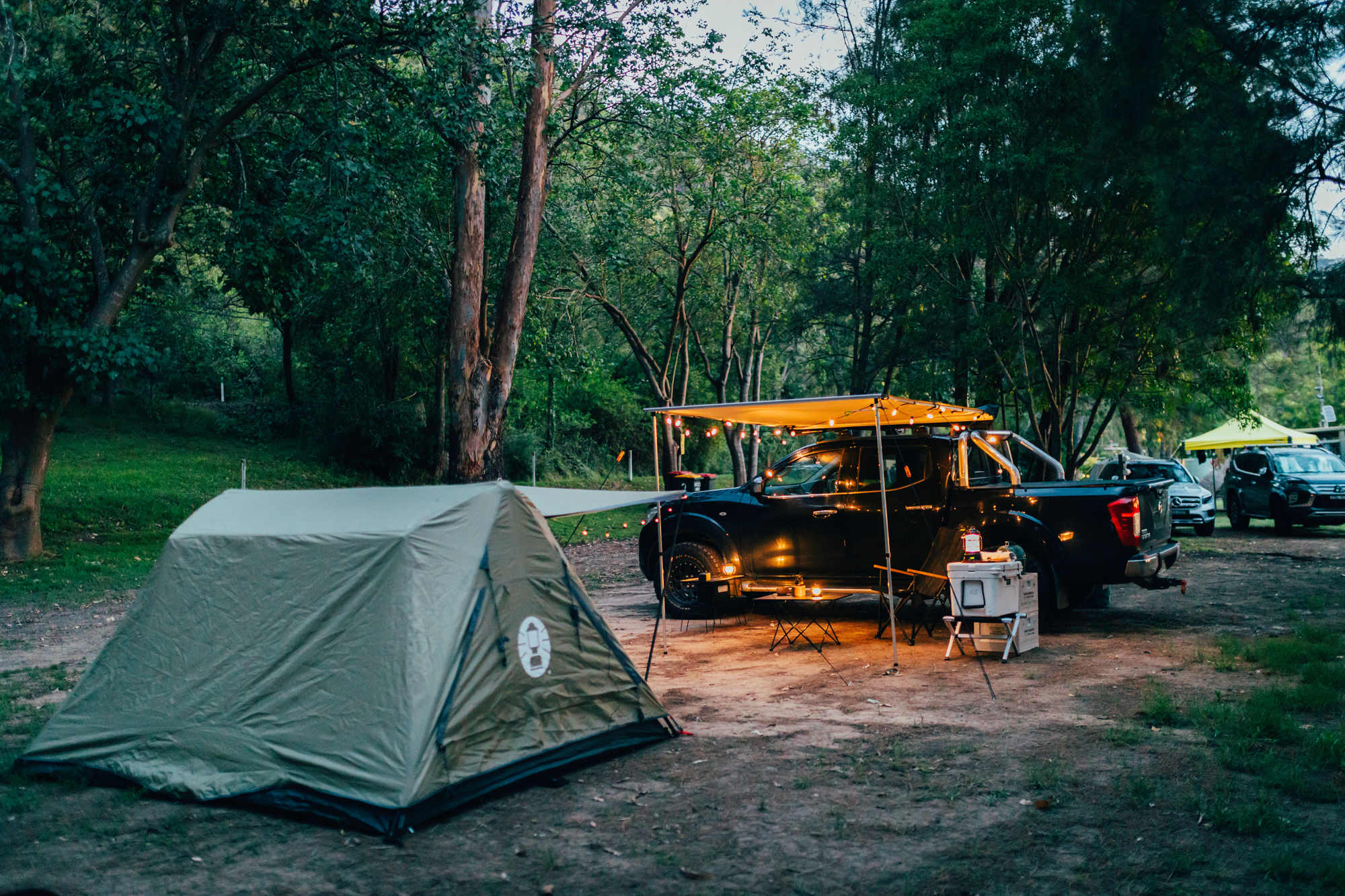 Camp is setup for the night