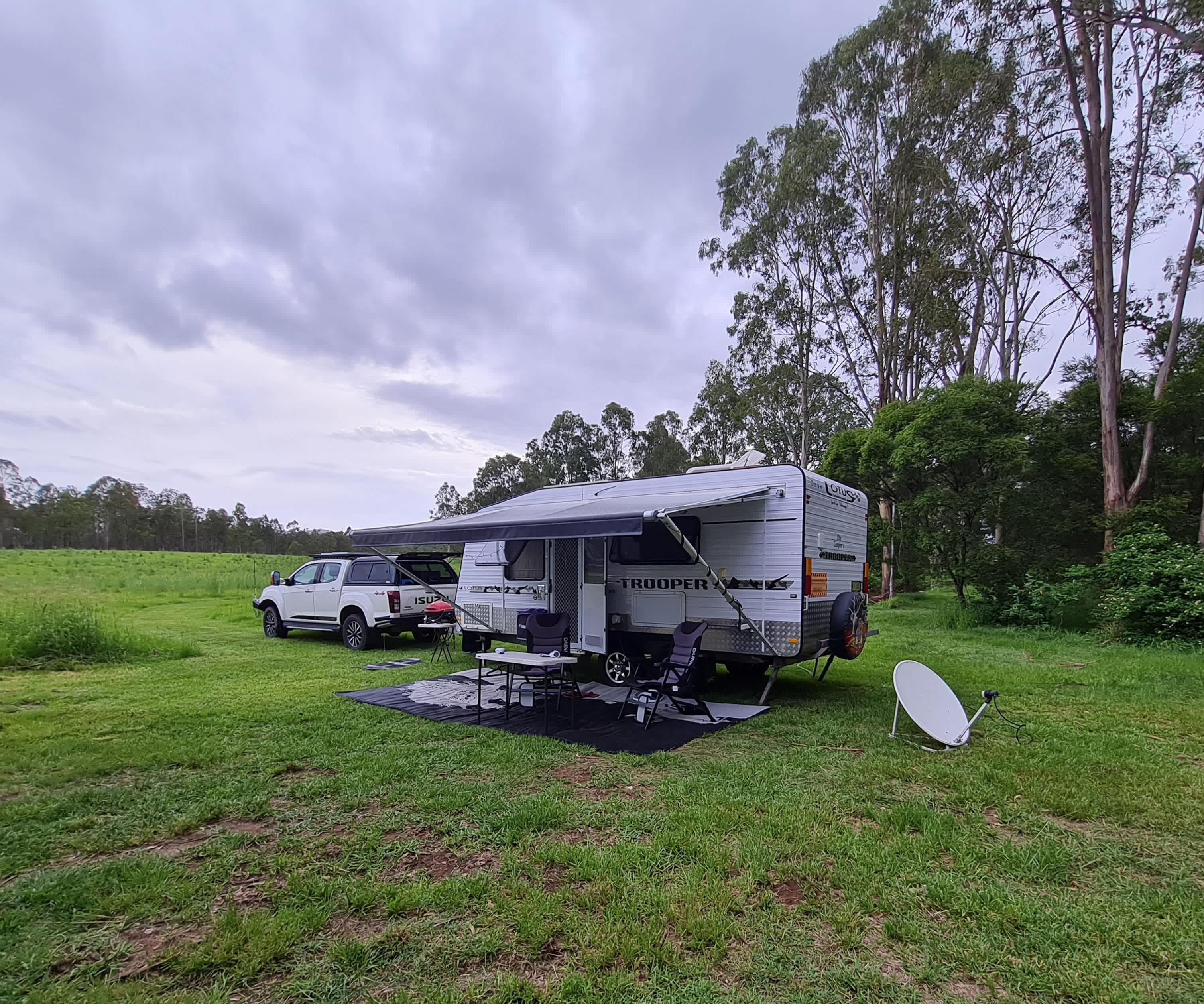 Creek camping at Dryland
