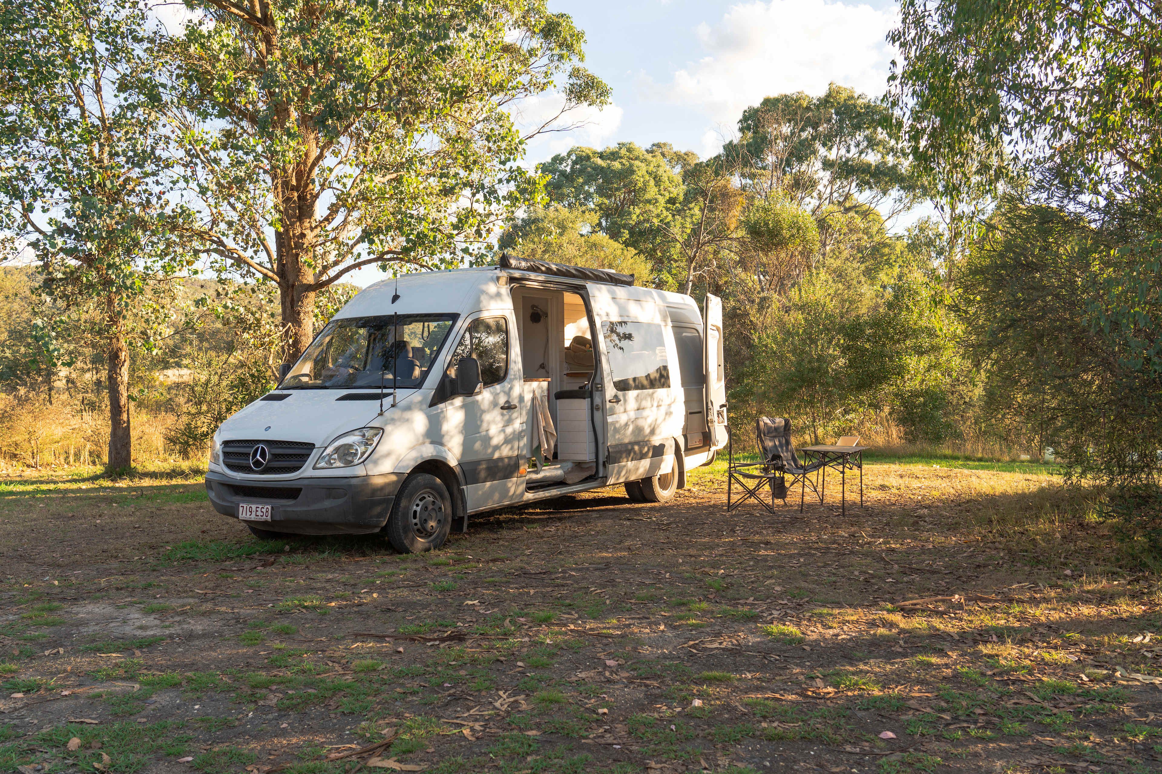 Plenty of flat space to setup camp