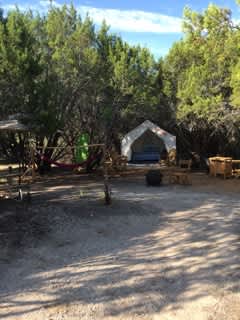 Glampsite Tent location