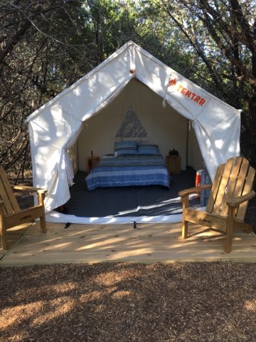Comfortable Queen Sized Bed at our Gampsite