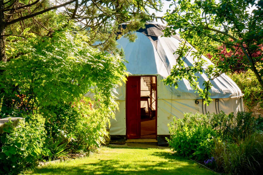 Yurt and Walled Garden