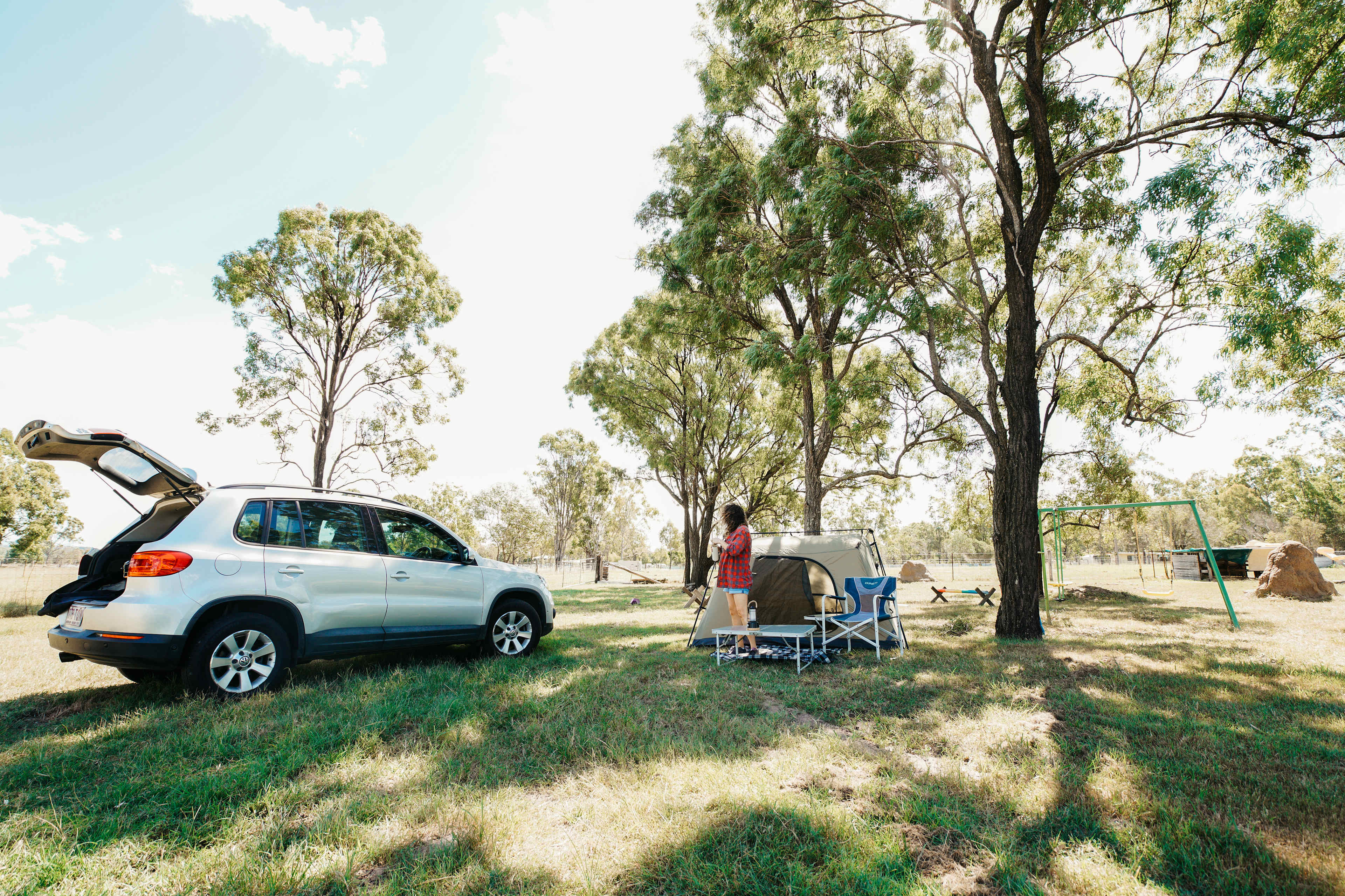 my campsite in the middle paddock