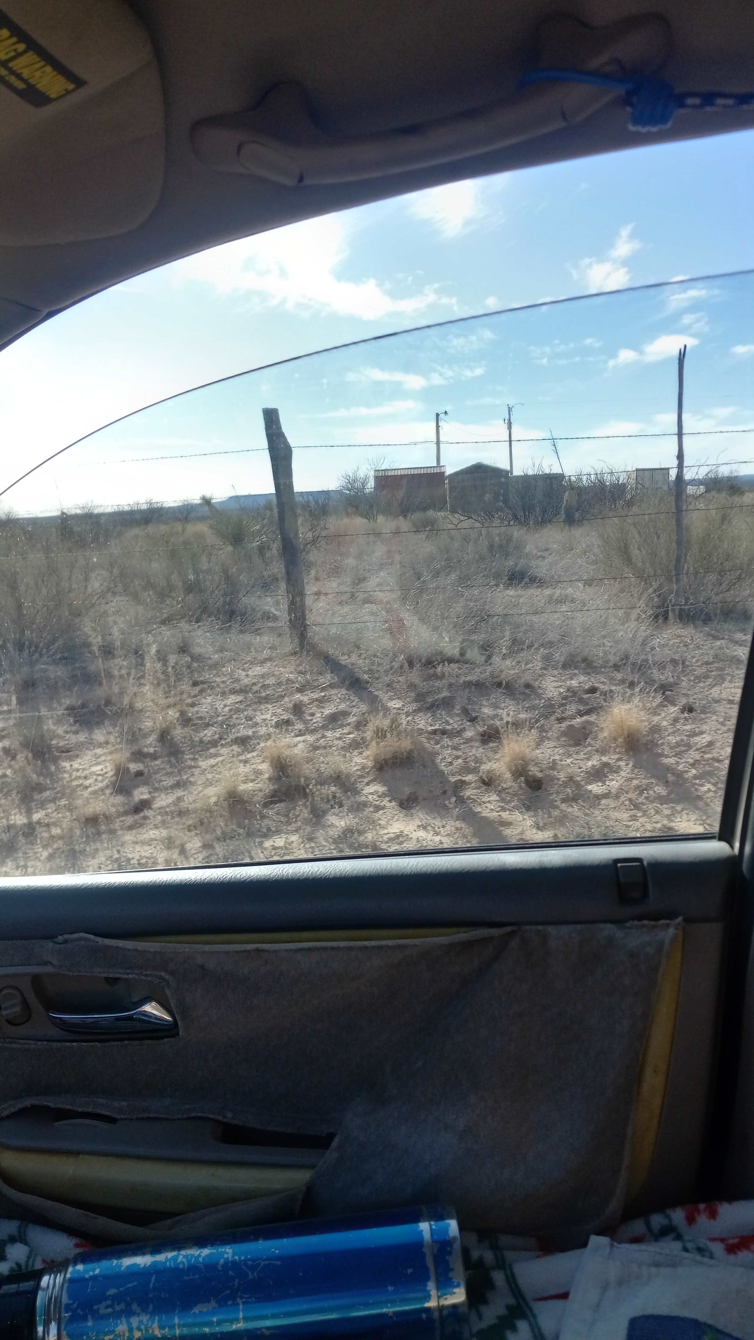 Off grid residence on the way to the camp site 