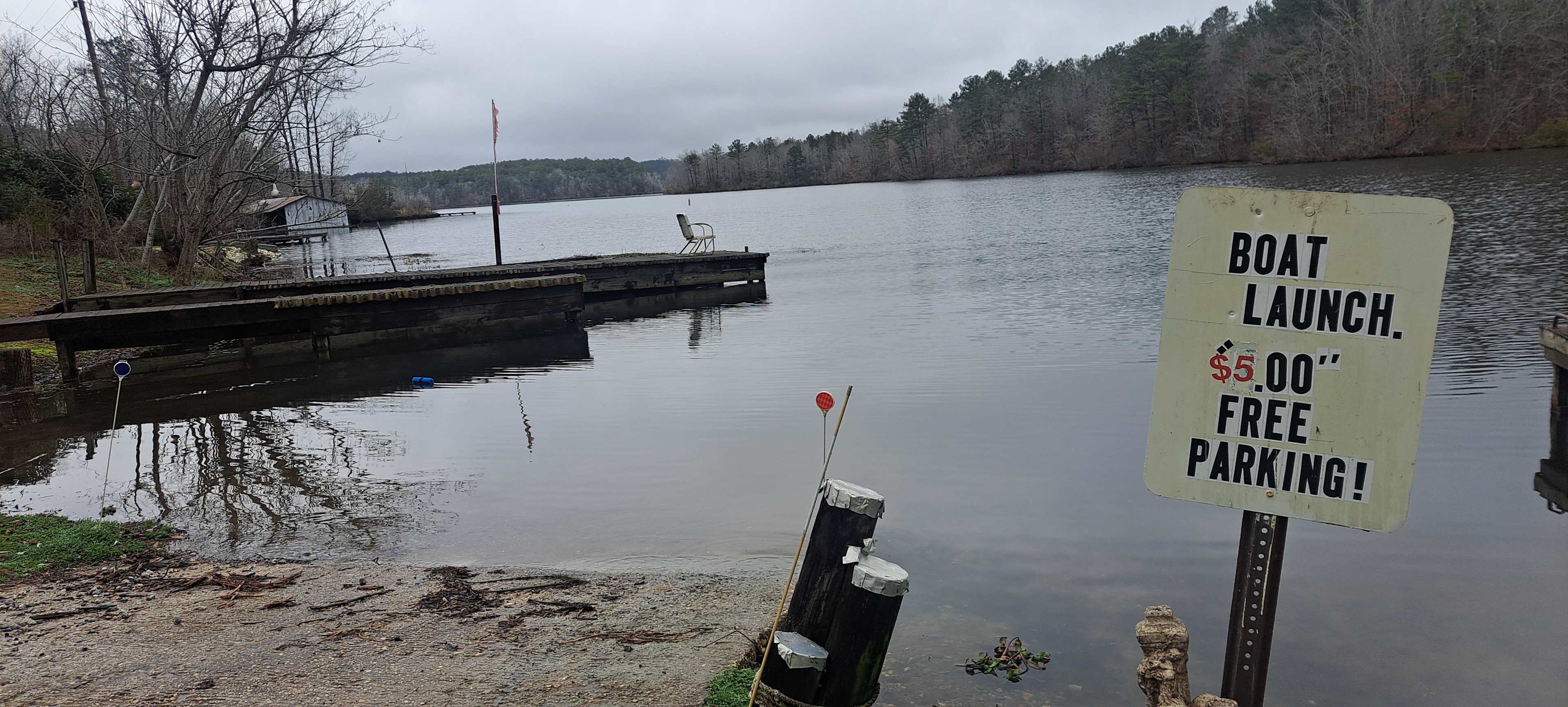 Boat ramp and to use it. Its $5.00 