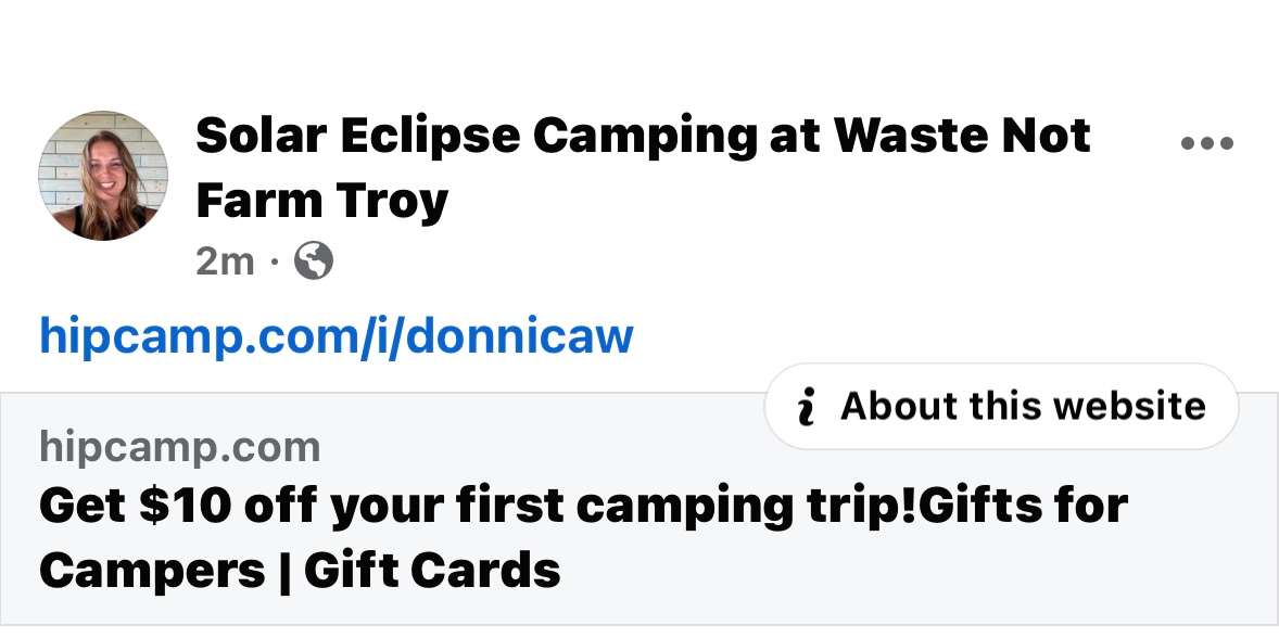 Dark Sky Camping at Waste Not Farm