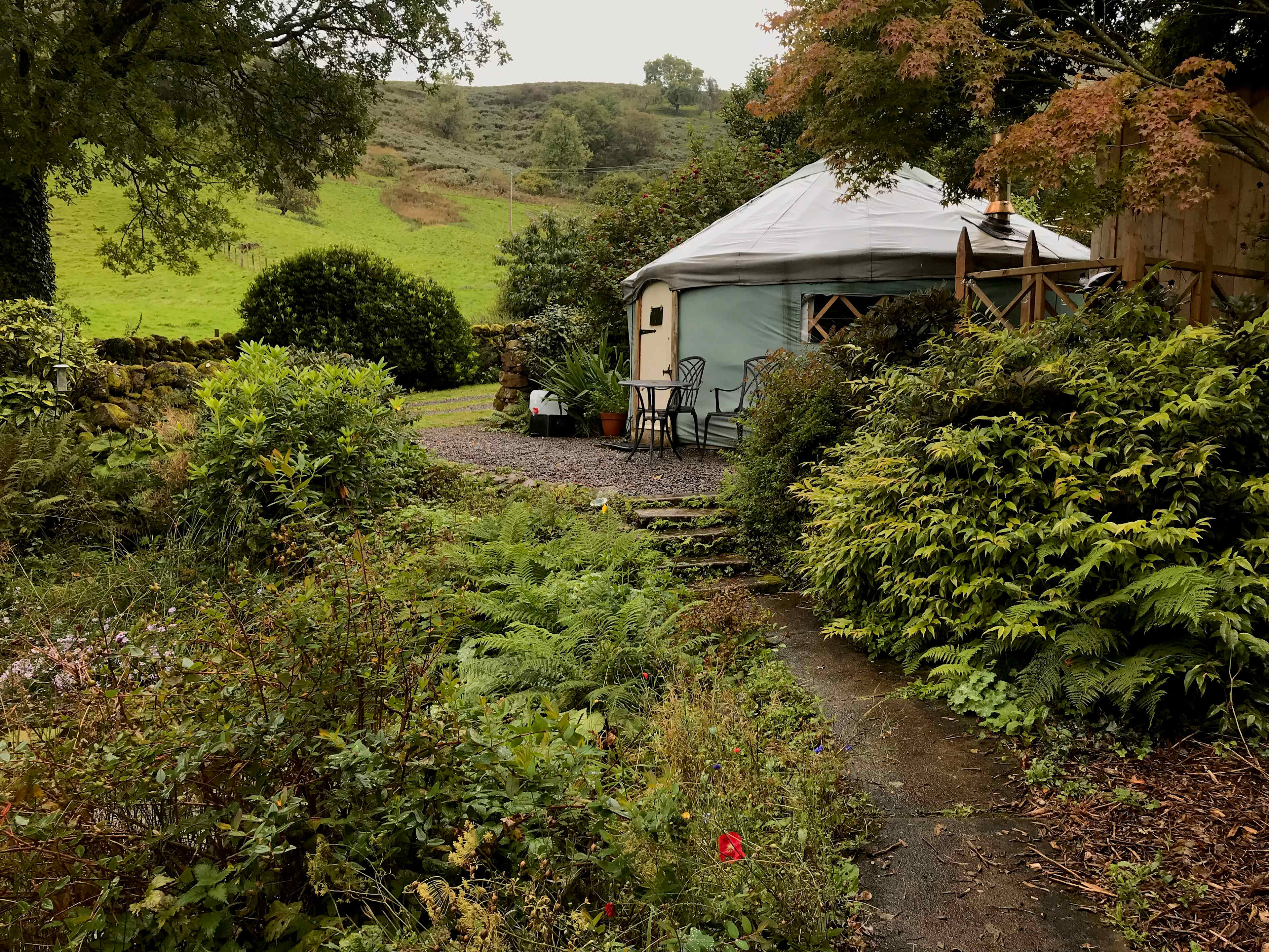 Garden Yurt in a hidden glen