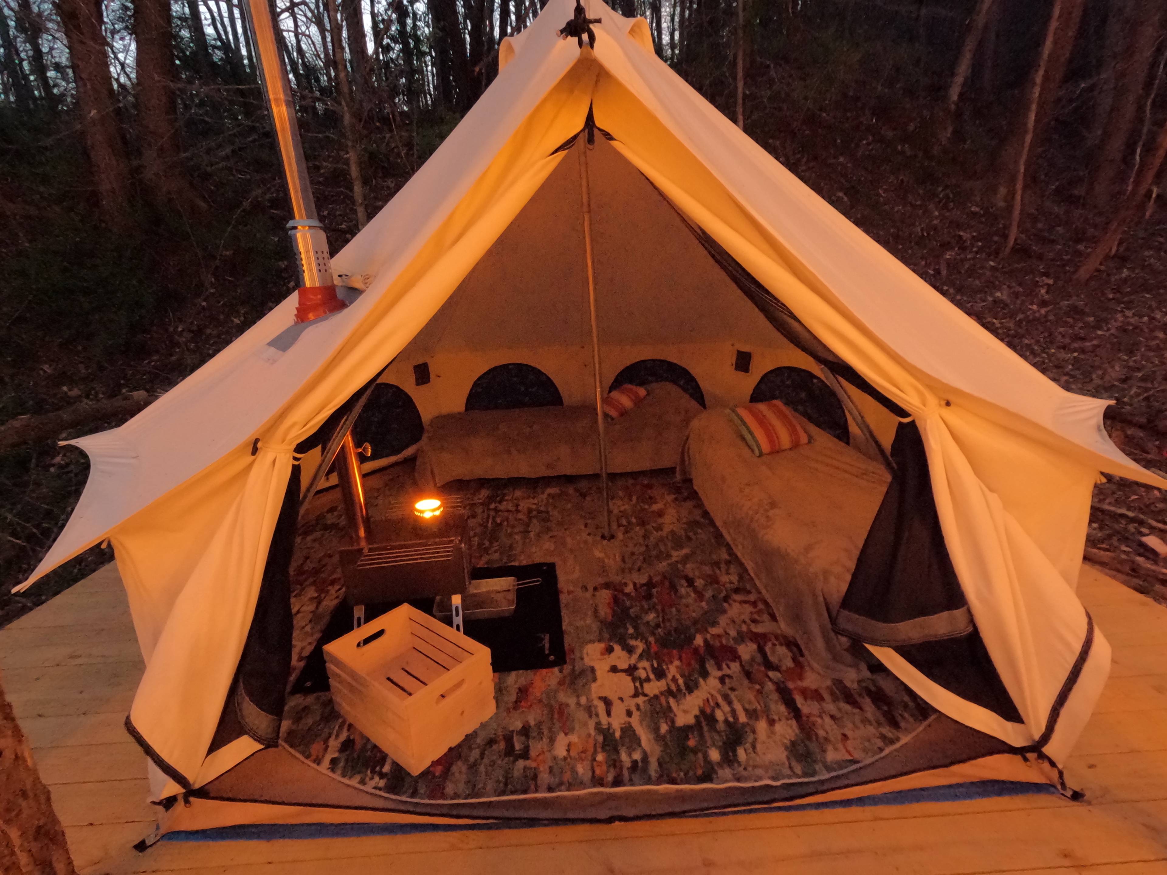 Private Yurt on a Farm with Creek