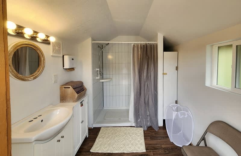 Shower cabin inside May 2024