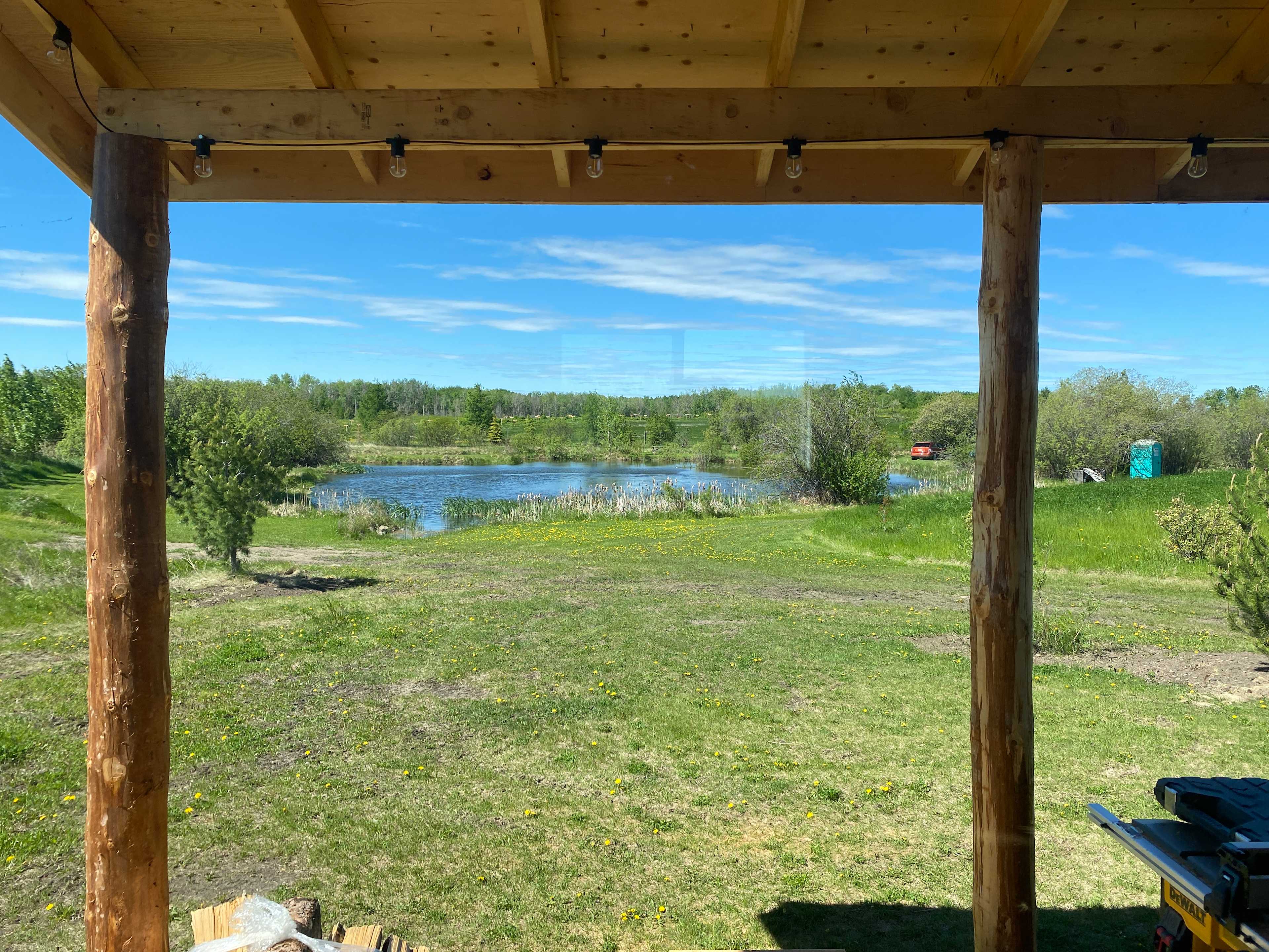 Trout pond view from cabin porch! 