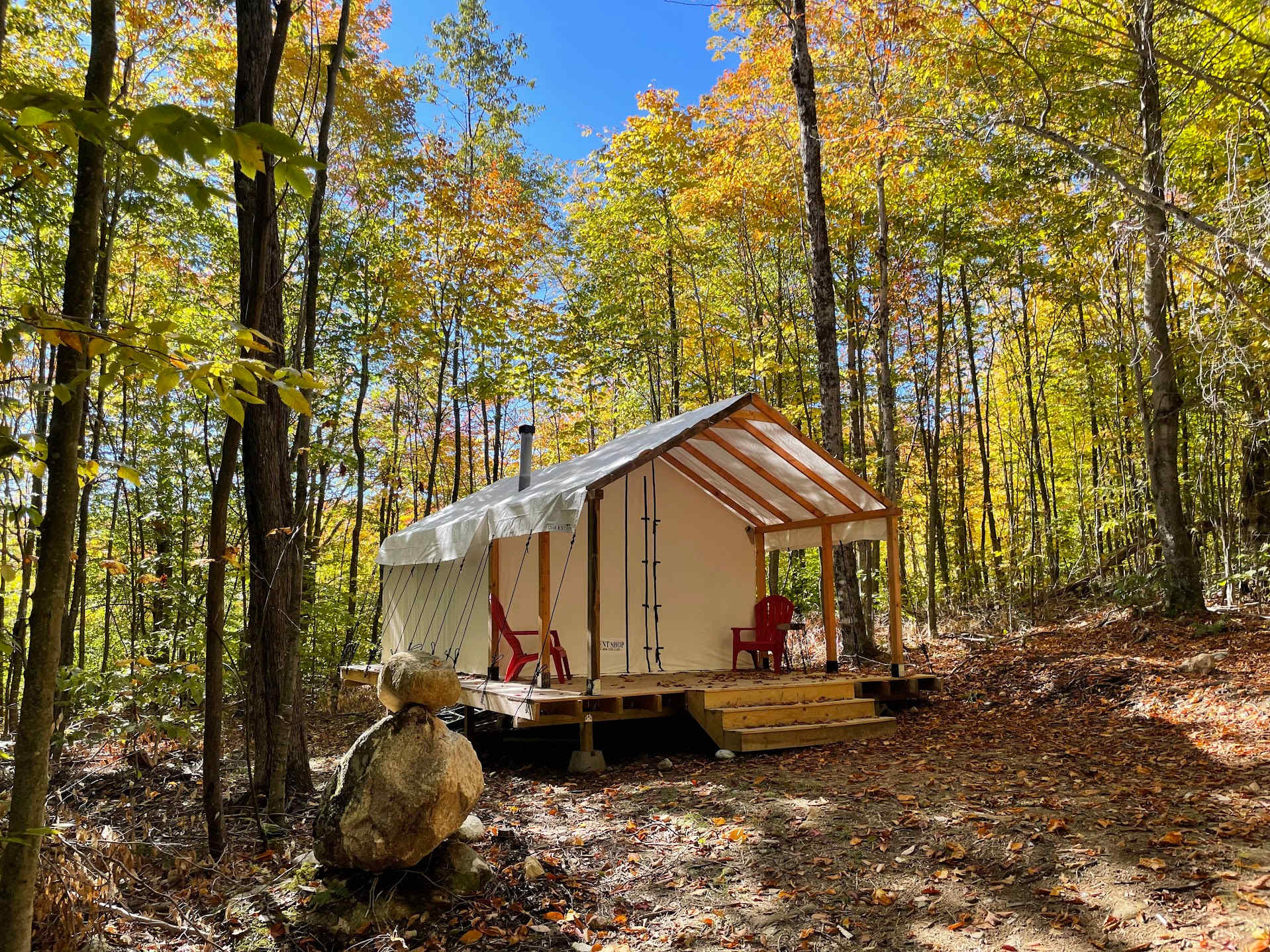 Luxury glamping on Mt. Aggasiz