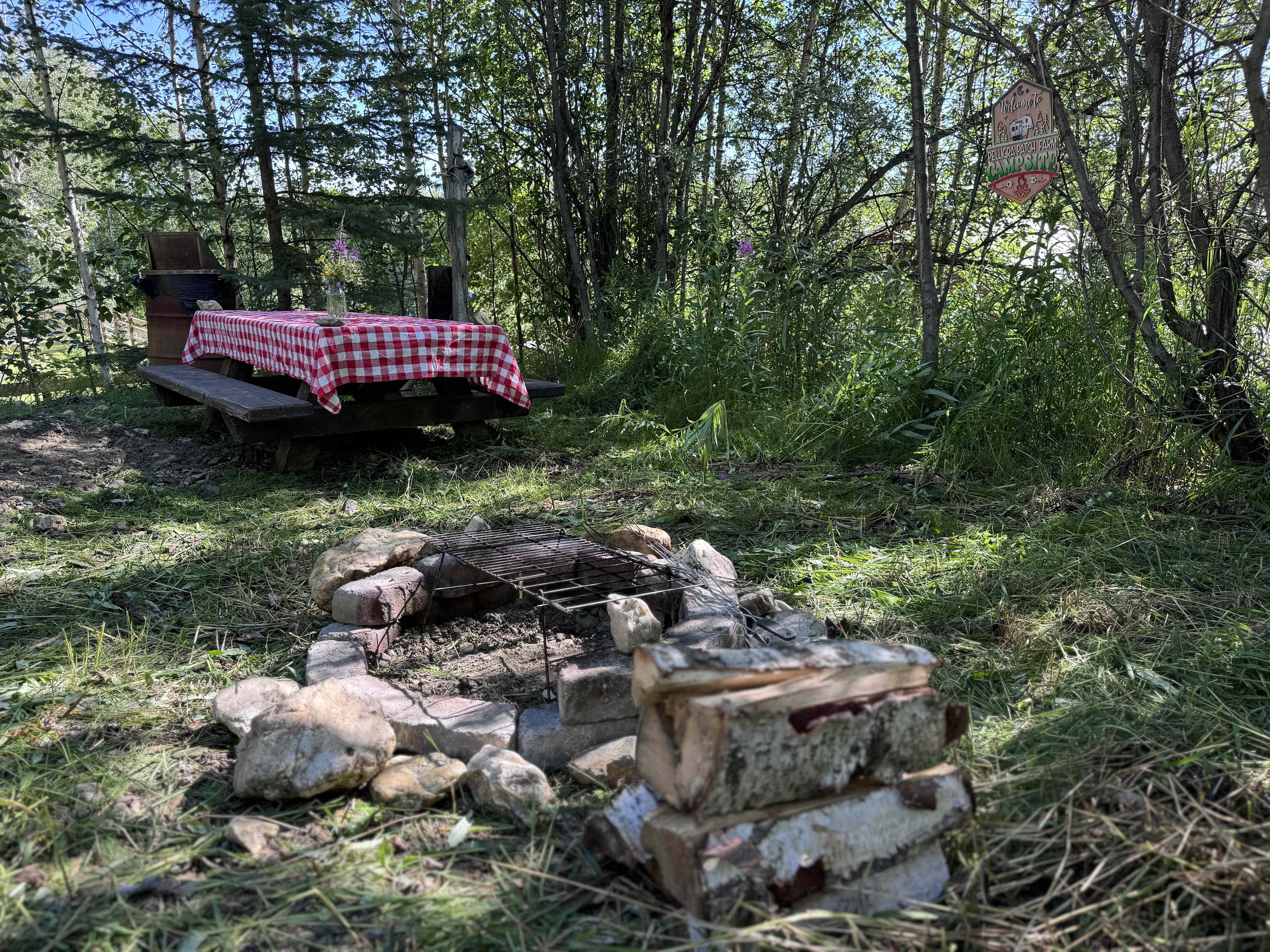 Cute Country Camp Site on Farm