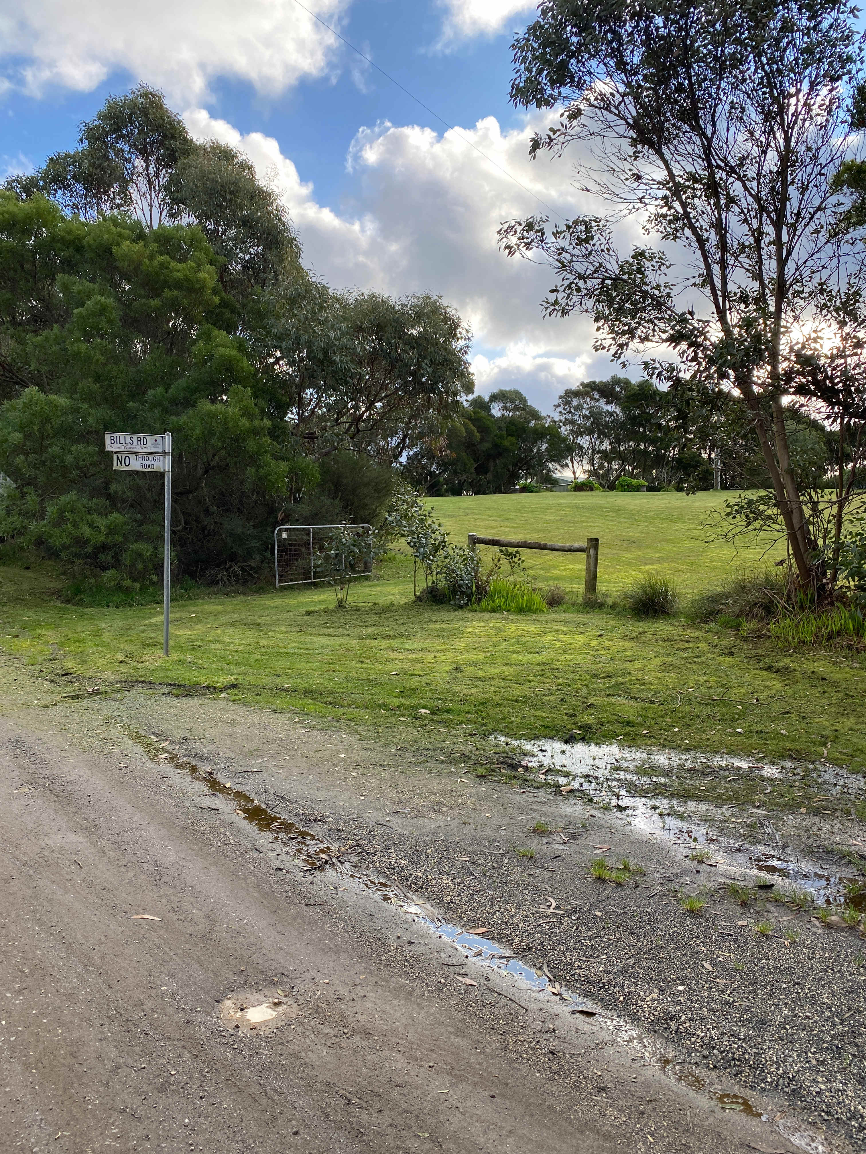 Look for this entrance to your campsite.
