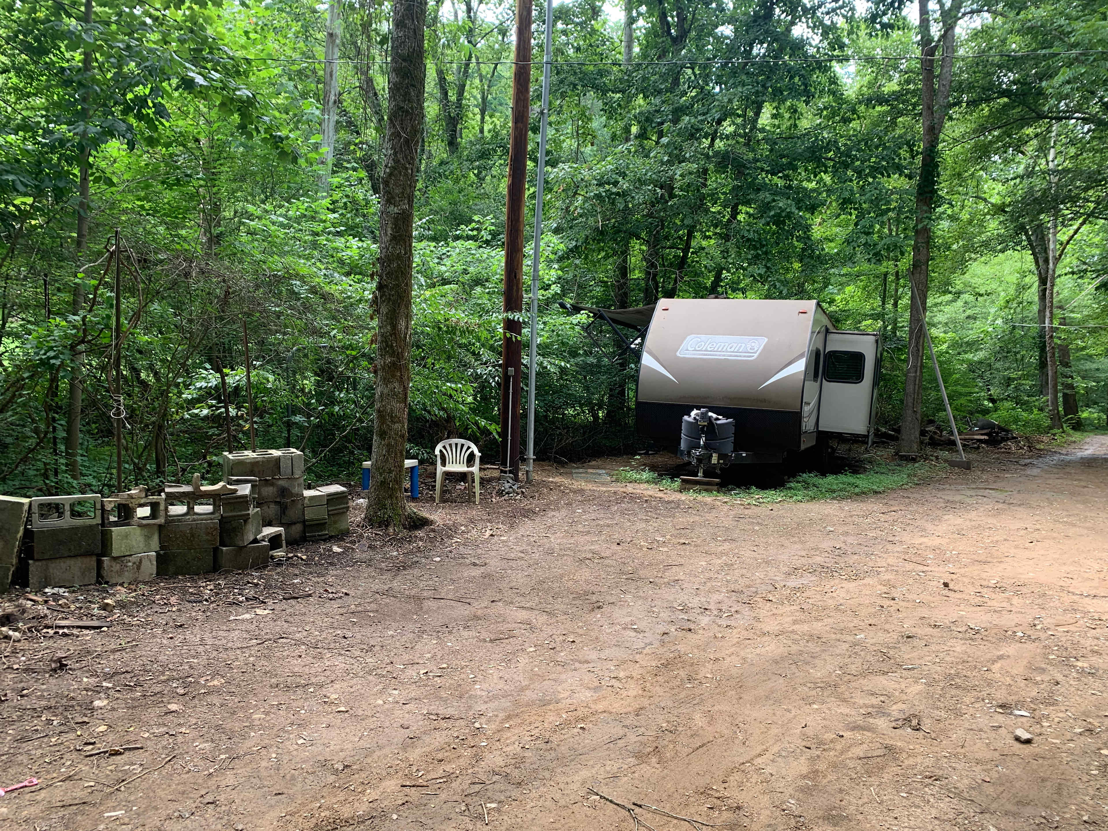 Entrance of driveway. Primitive RV and camping spots available here also.