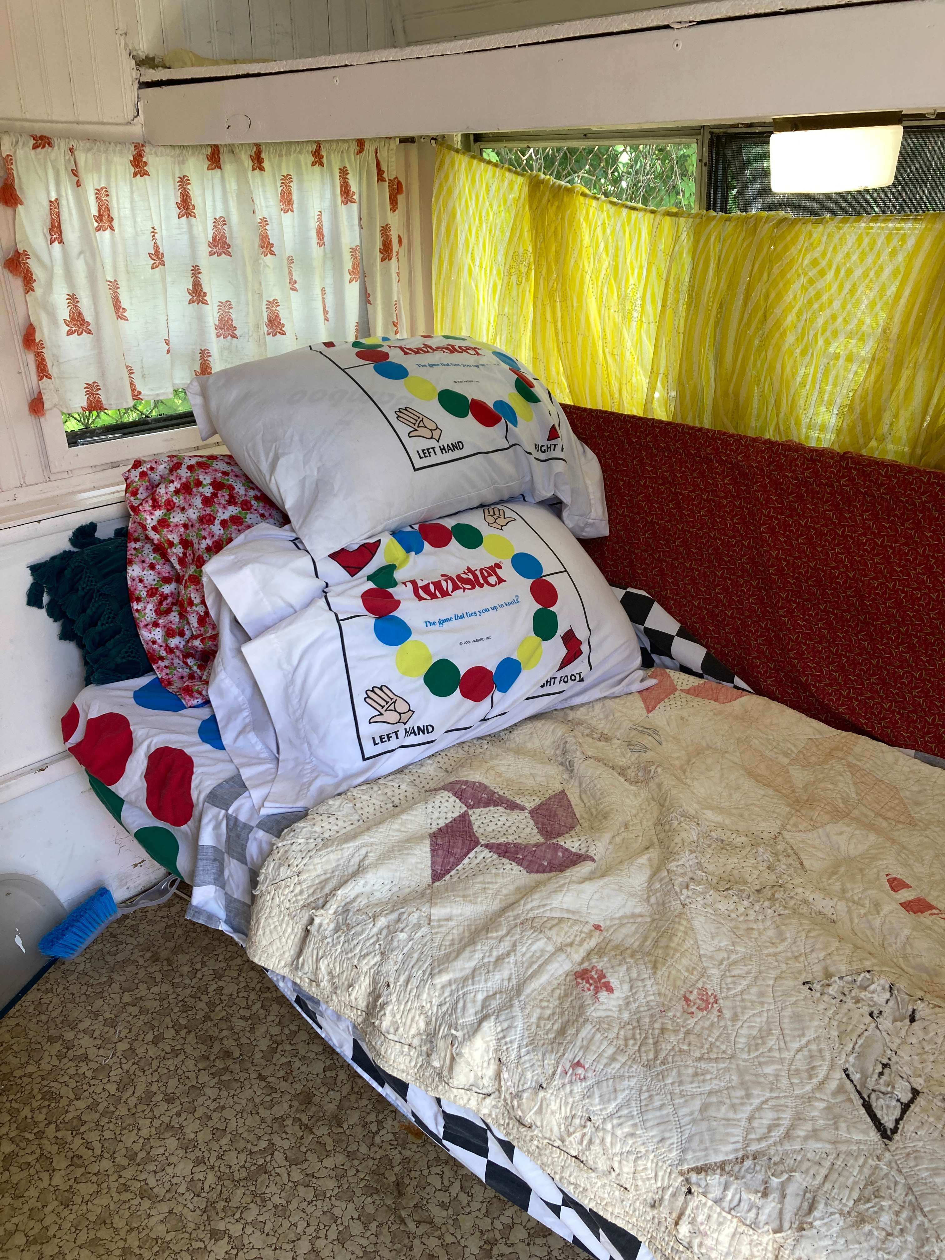 Rockaway secret garden 70's camper